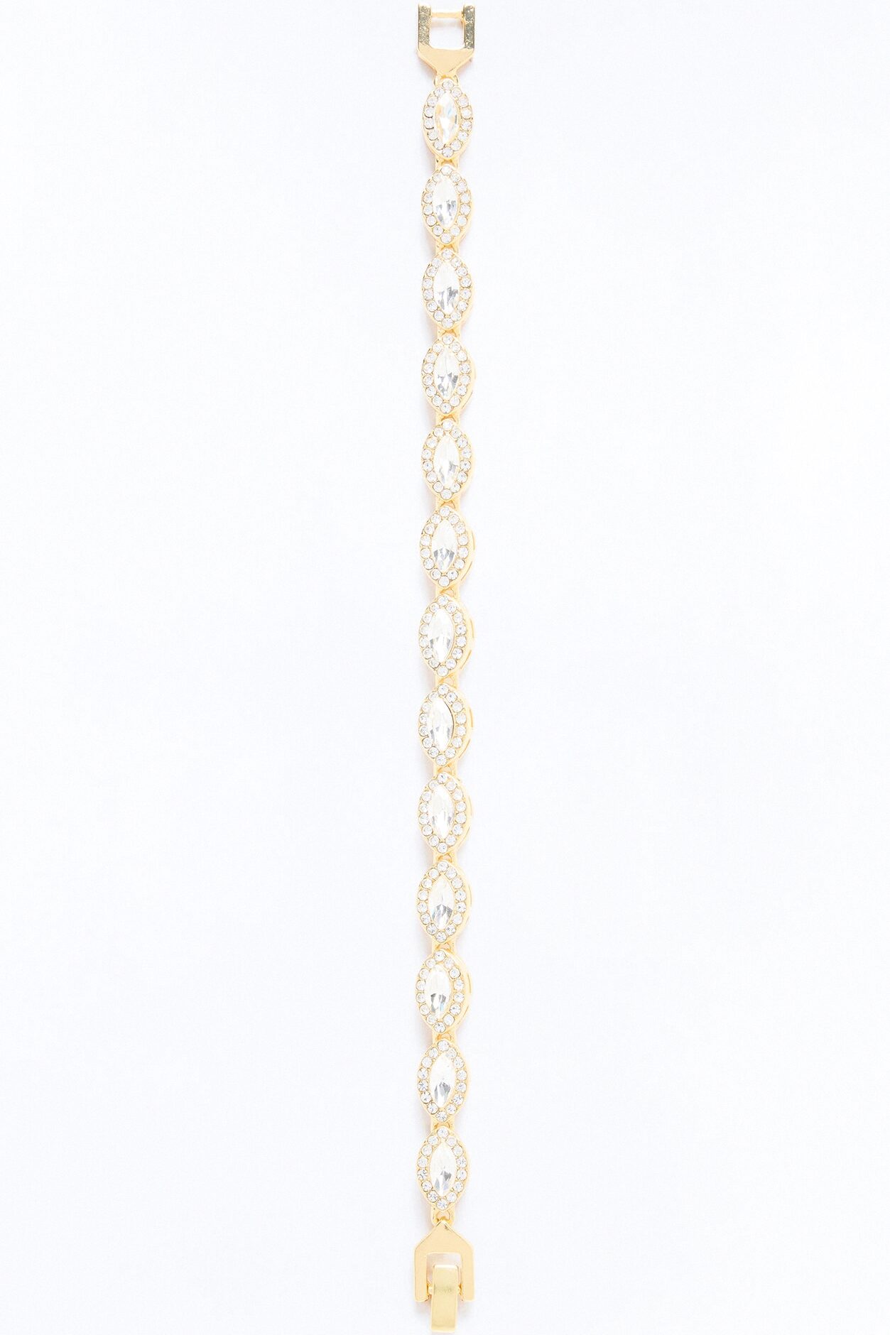 Seek No Evil Iced Evil Eye Bracelet - Gold