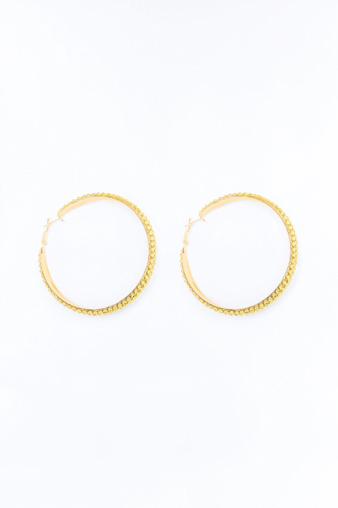 Got Plans Tonight Hoop Earrings - Gold