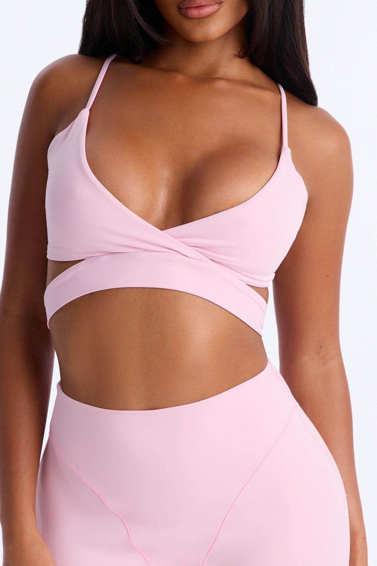 Soft Balance Capri Legging Set - Pink