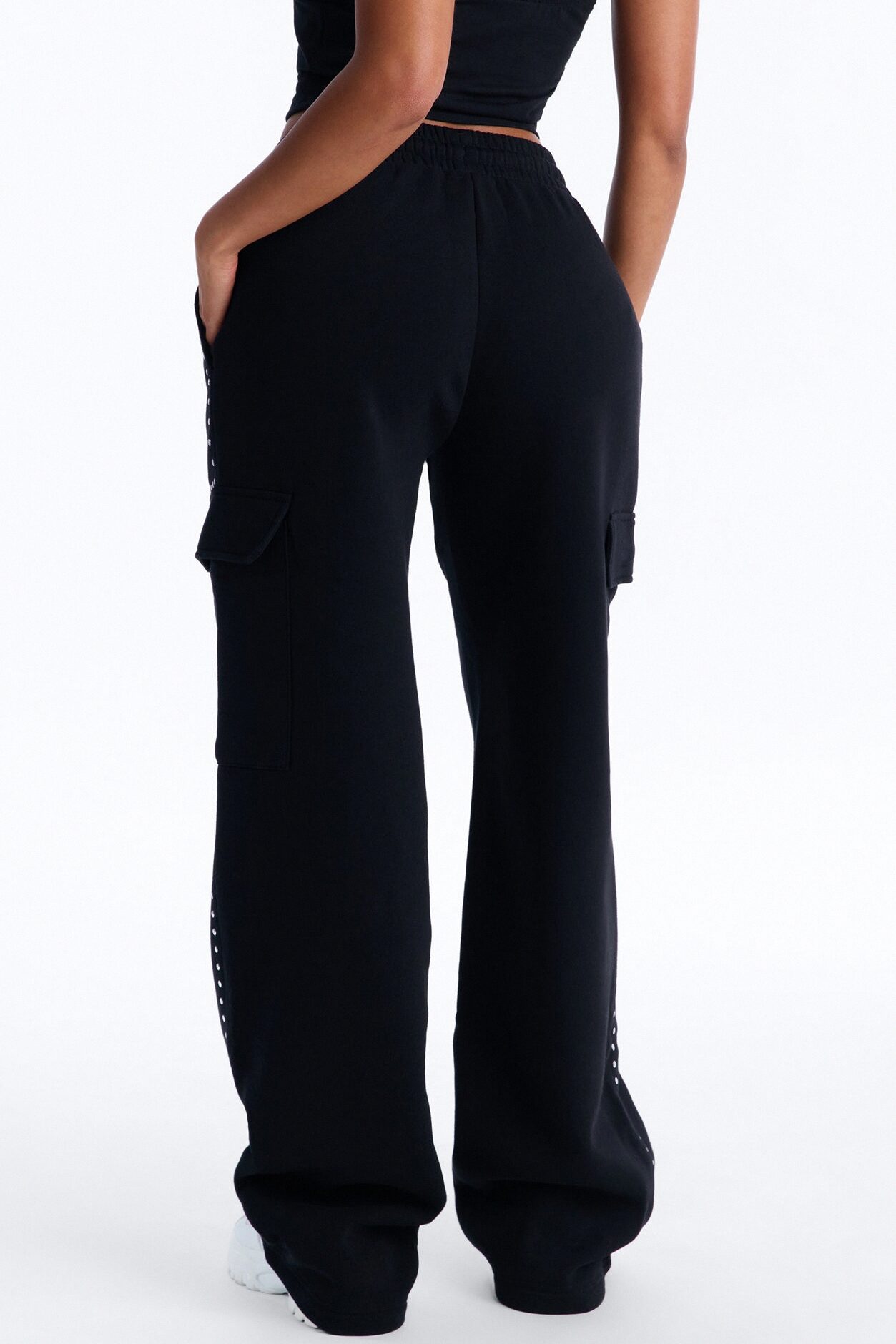 Von Dutch Western Wide Leg Pant - Black