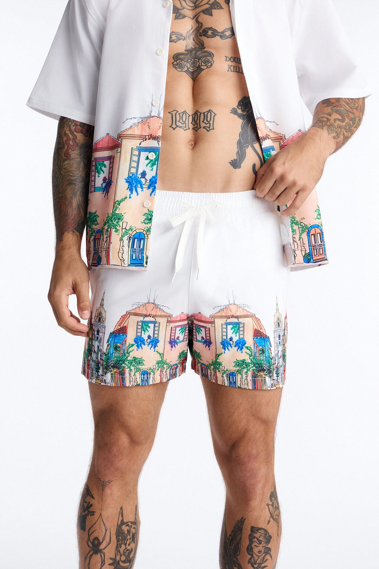 La Calle Viva Swim Trunk 4″ - Multi Color