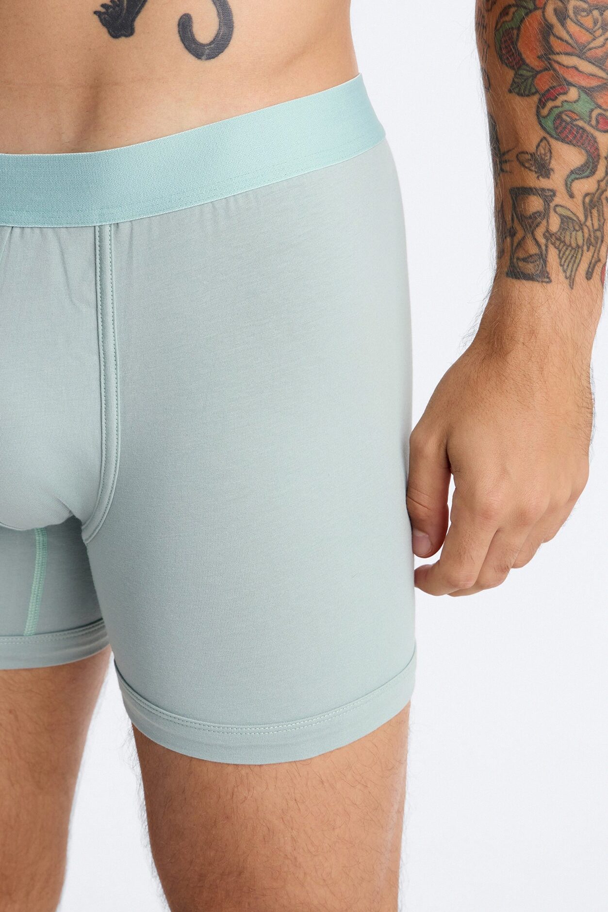 FN Boxer Slate Brief 3 Pack - Sage/combo