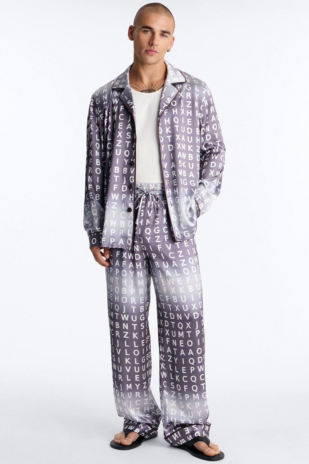 Alphabet Multi Color Lounge Set - Grey/combo