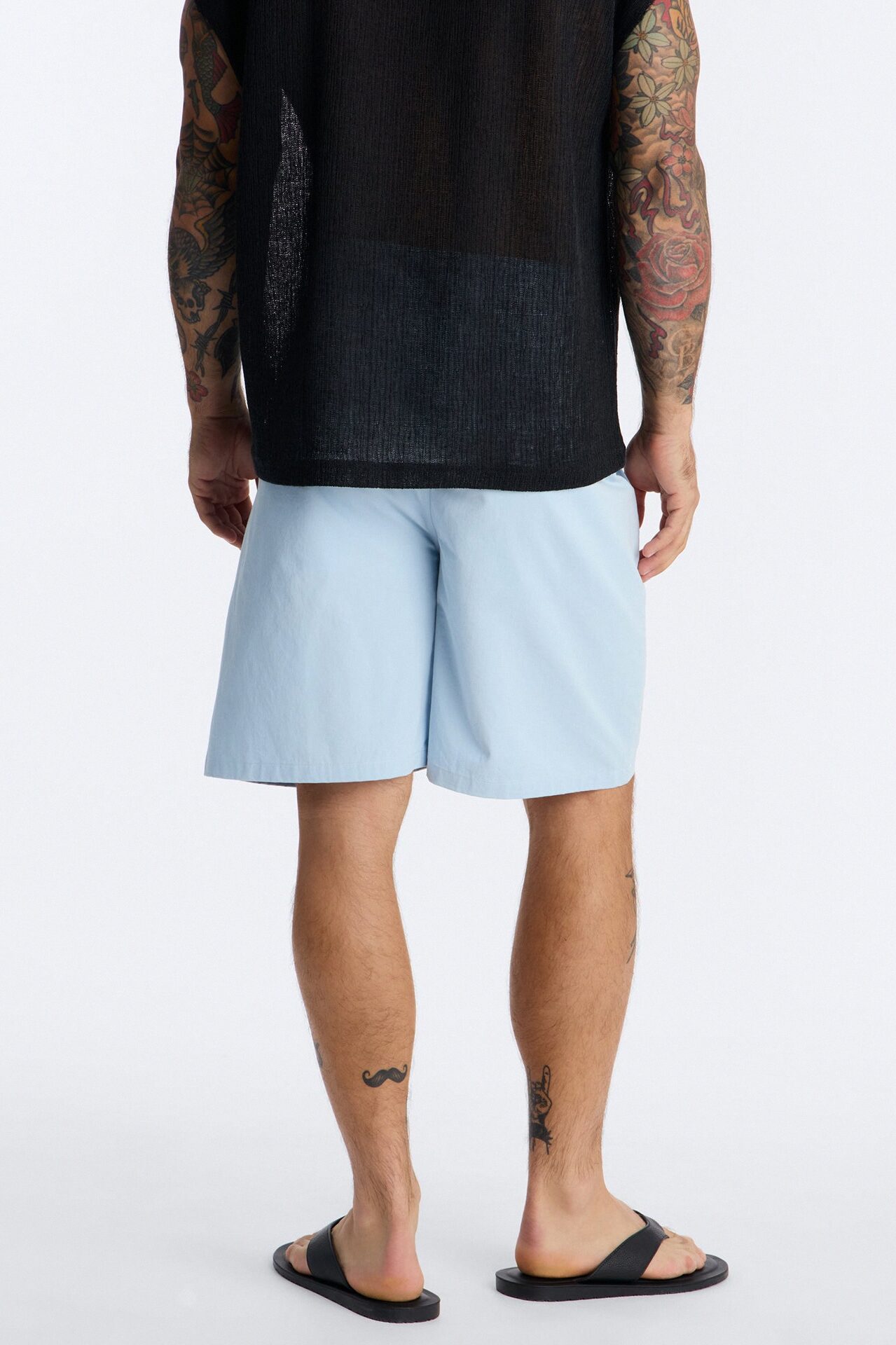 Haru Fade Stripe Short - Light Blue