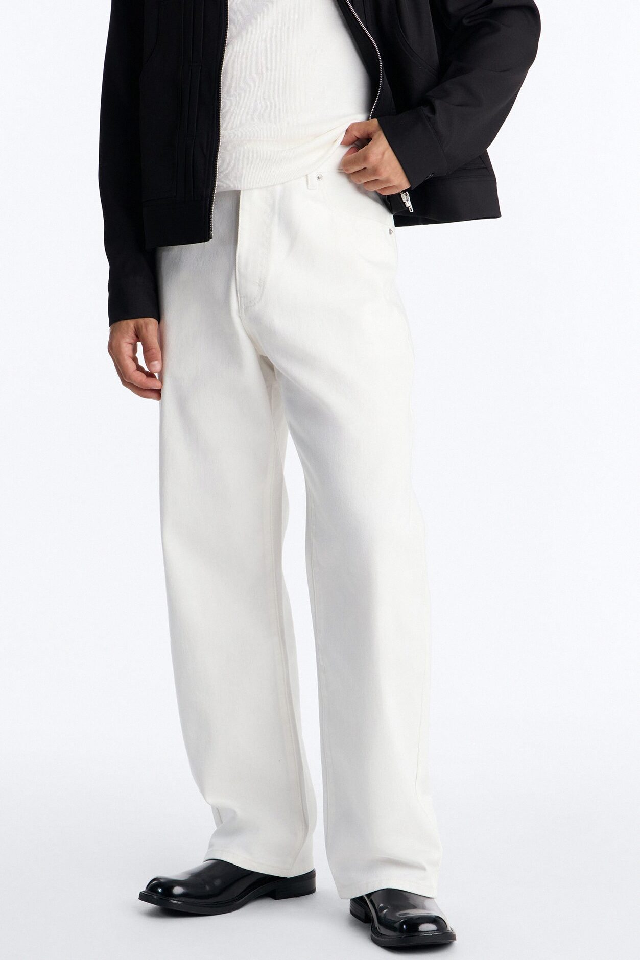 The Staple Baggy Jean - White