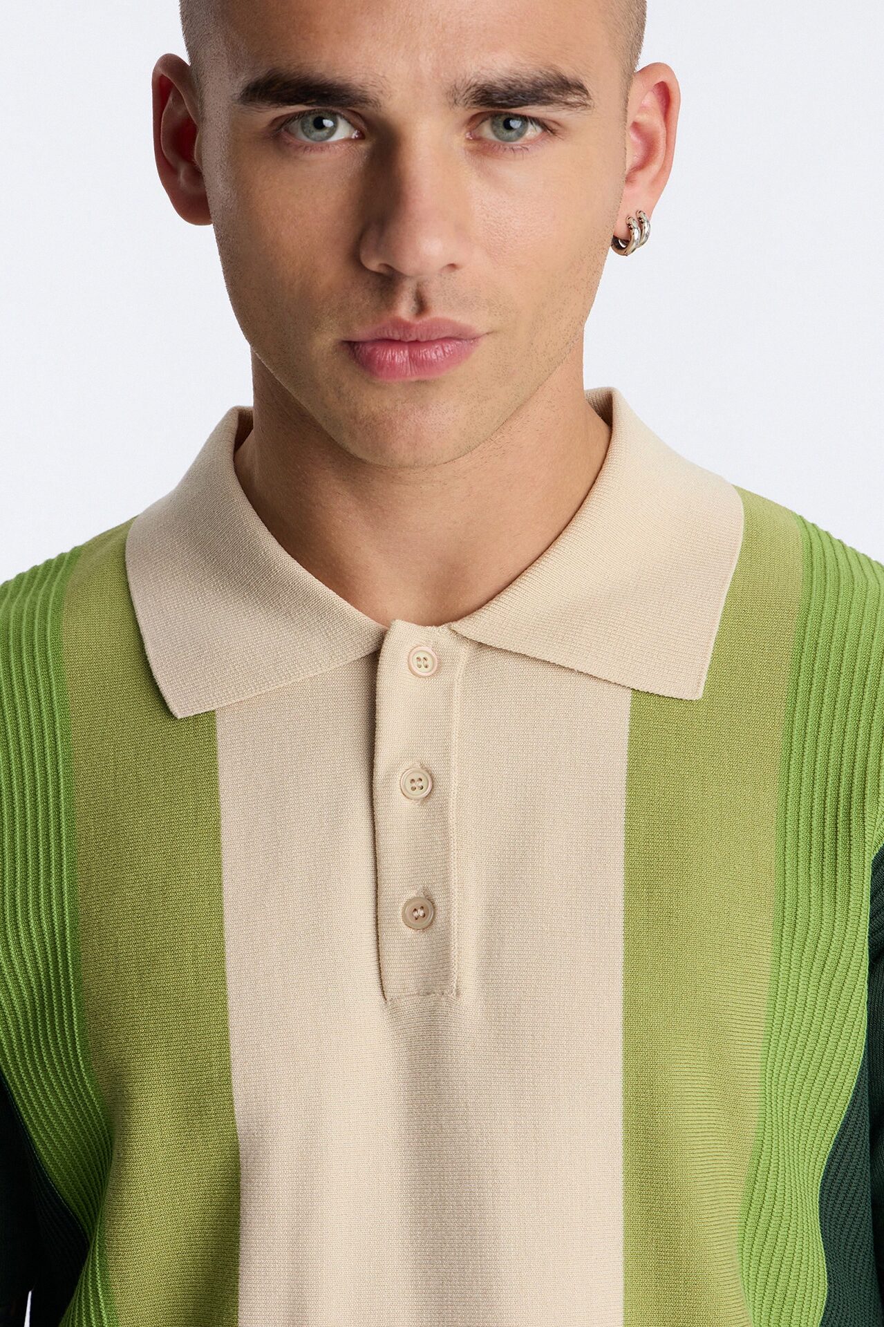Palm Springs Panel Polo - Green/combo