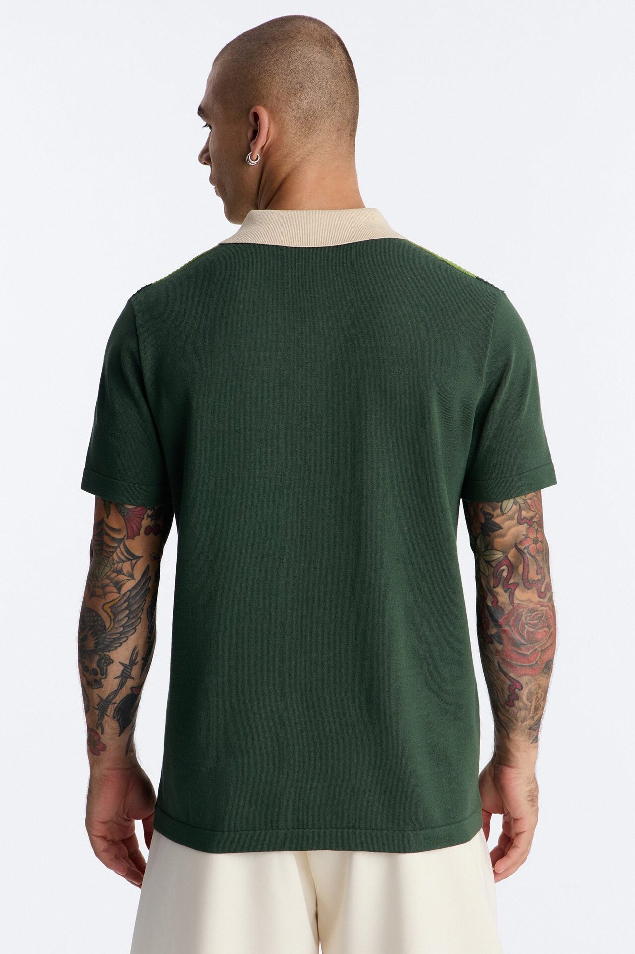 Palm Springs Panel Polo - Green/combo
