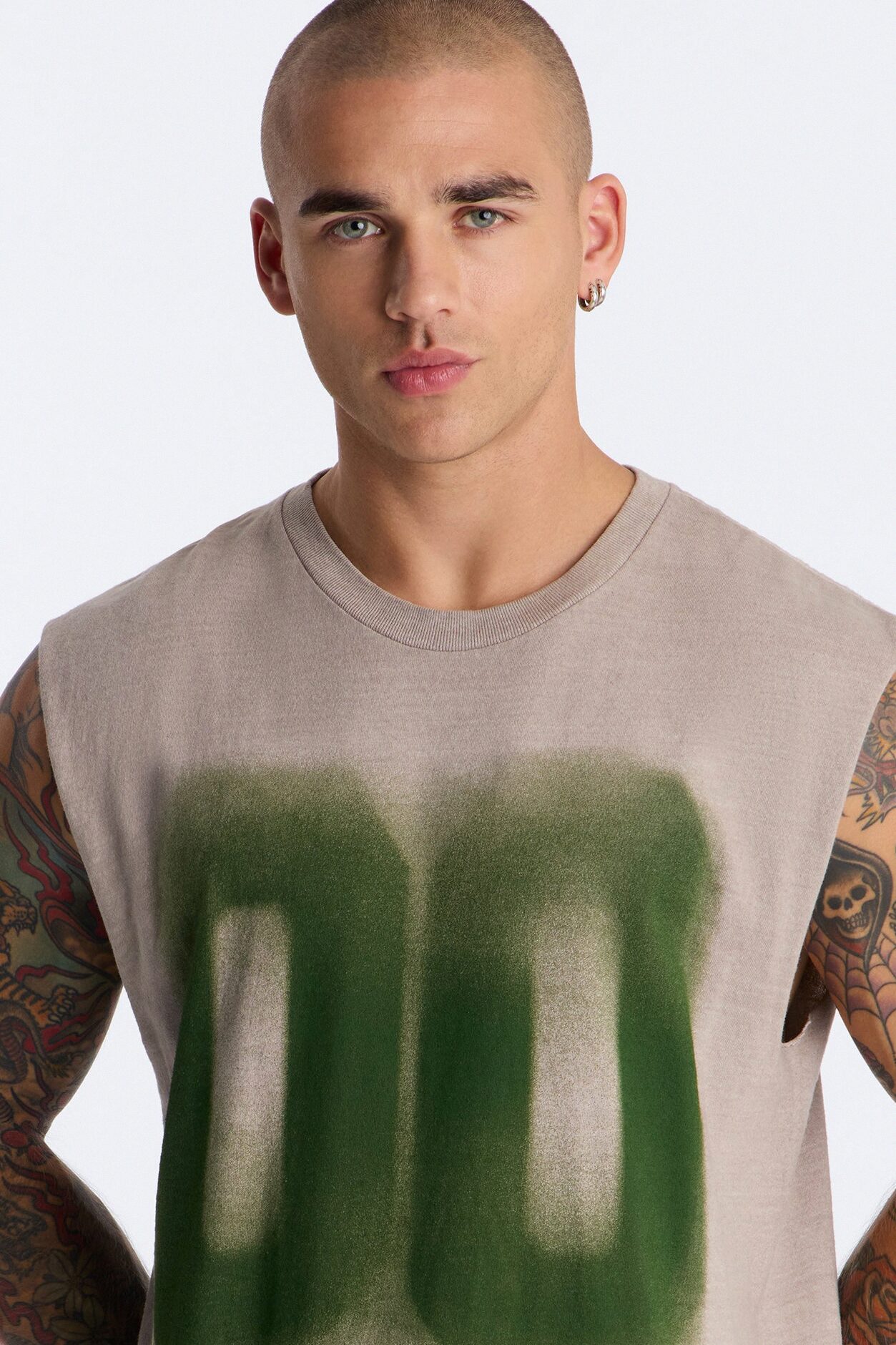 New Beginnings 00 Muscle Tee - Taupe