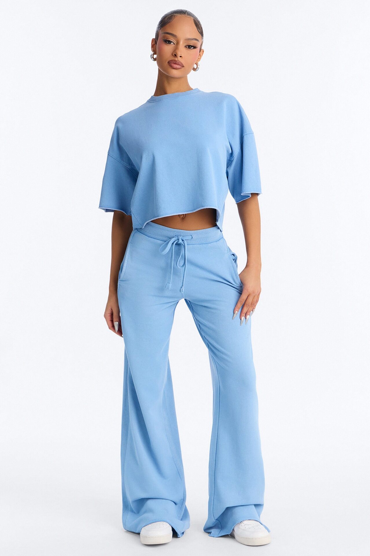 Strollin' Around Pant Set - Light Blue