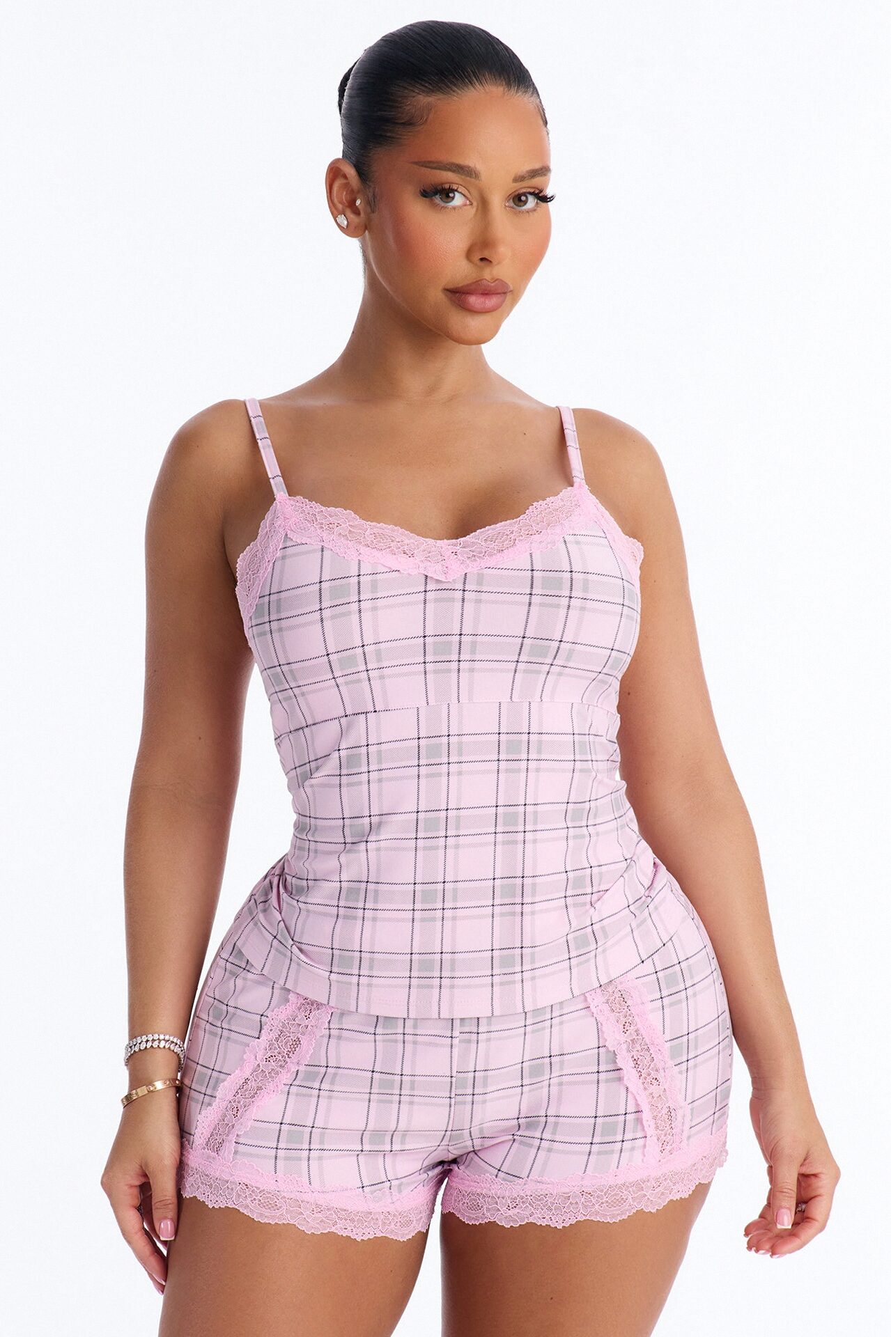 Lay Me Down Cami PJ Short Set - Pink