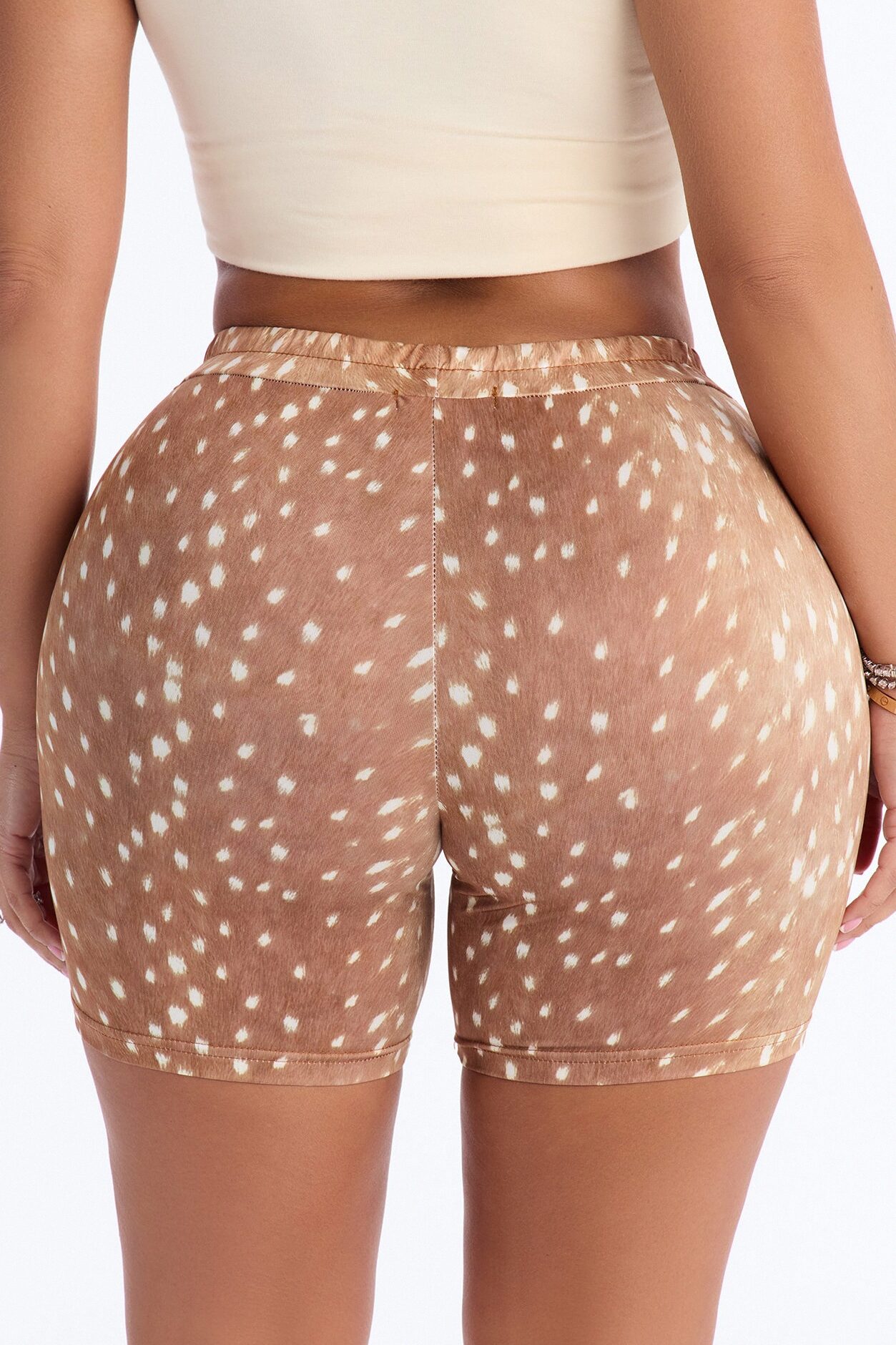 Fauna Biker Short - Brown/combo