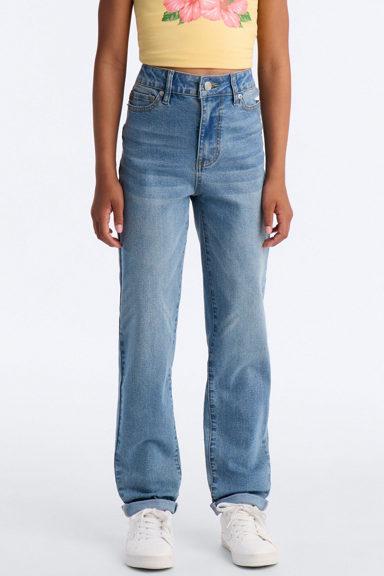 Mini Clara Straight Leg Jean - Medium Wash