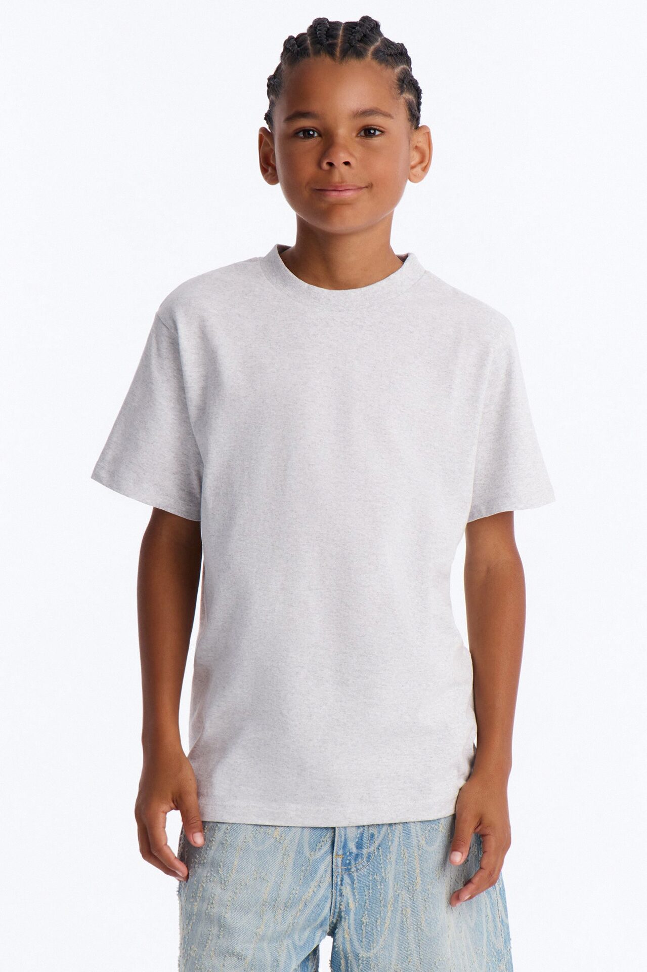 Mini Just The Right Time Short Sleeve Tee - Grey