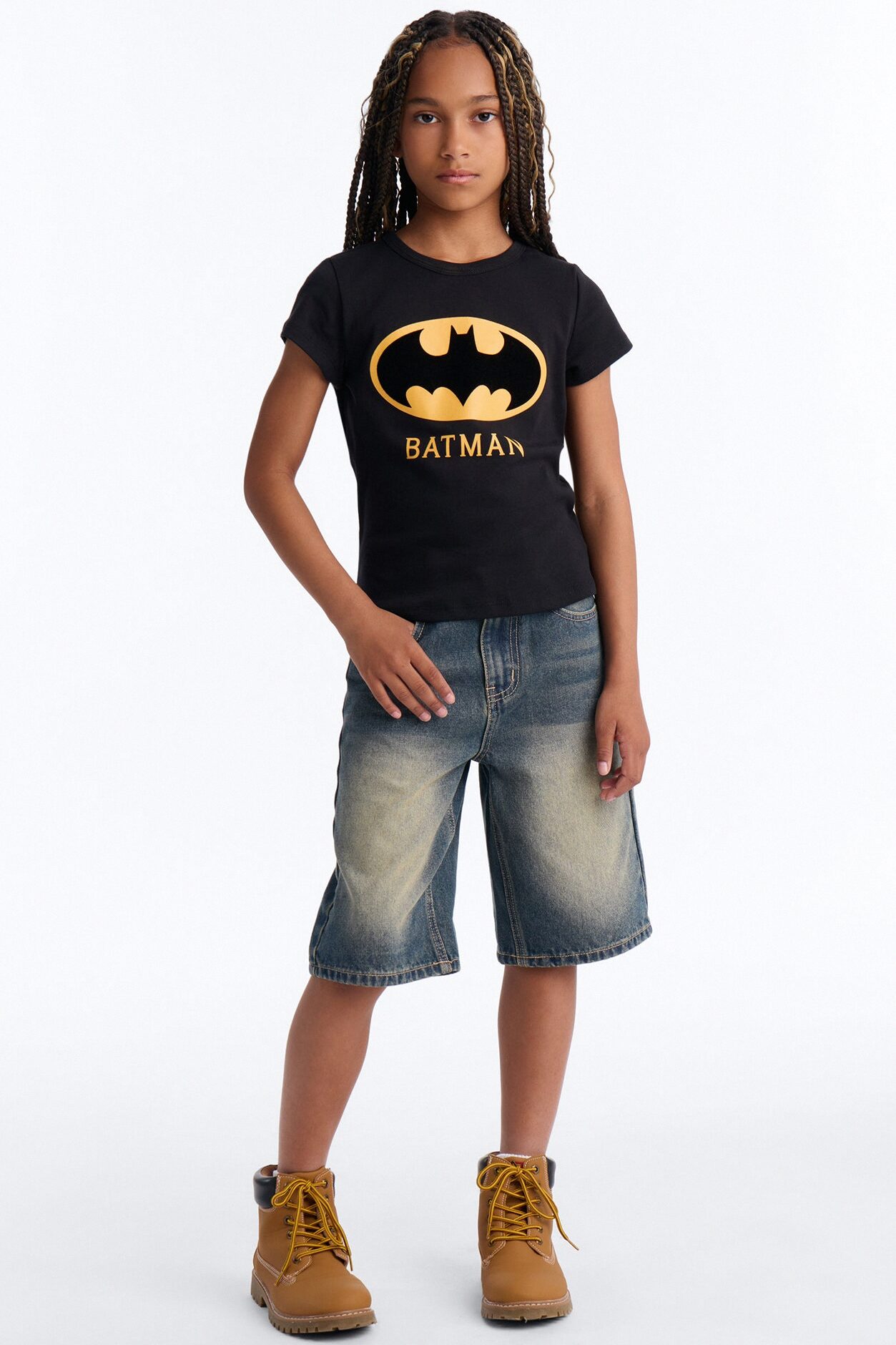 Mini Batman Baby Tee - Black