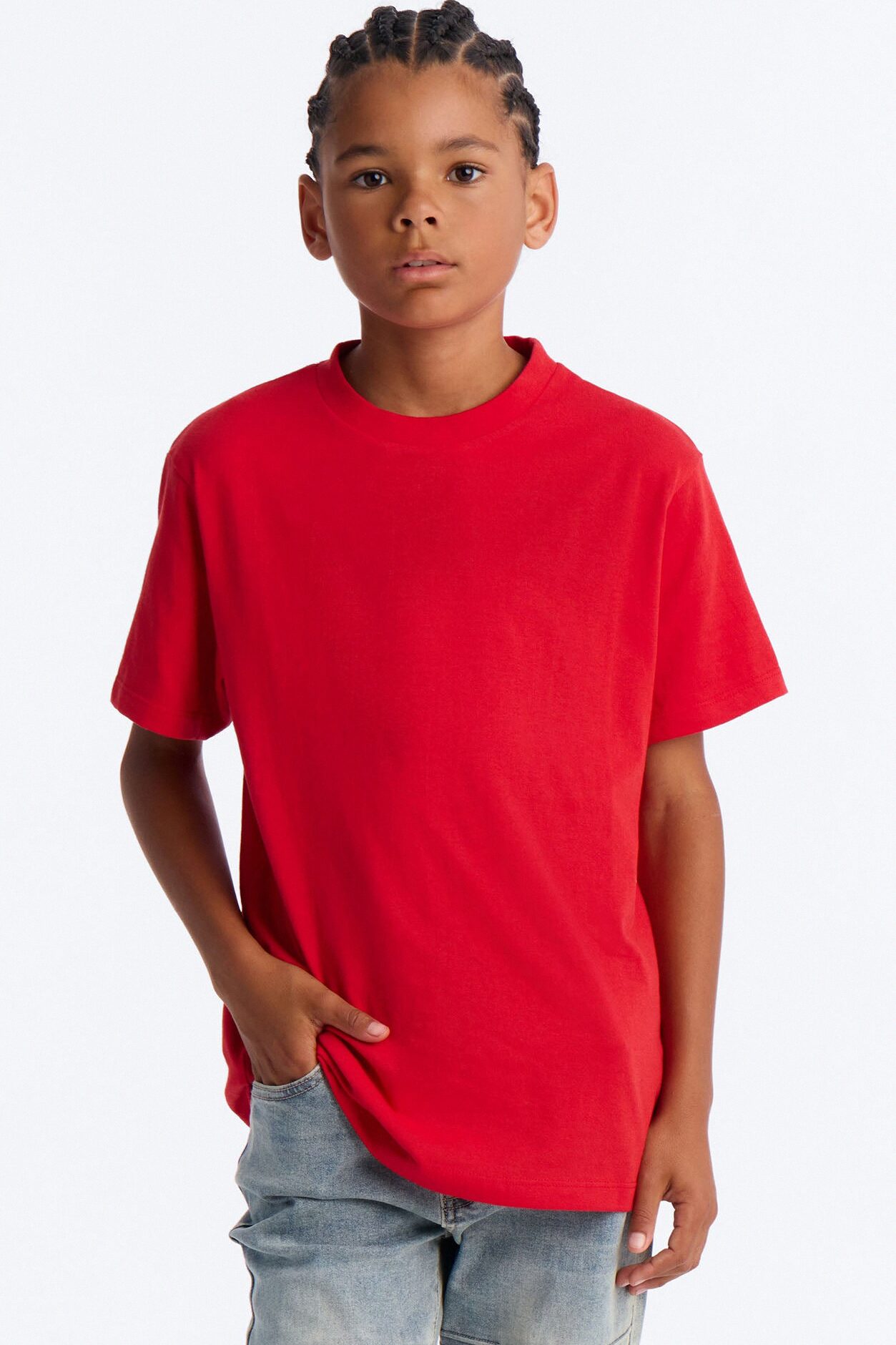 Mini Just The Right Time Short Sleeve Tee - Red