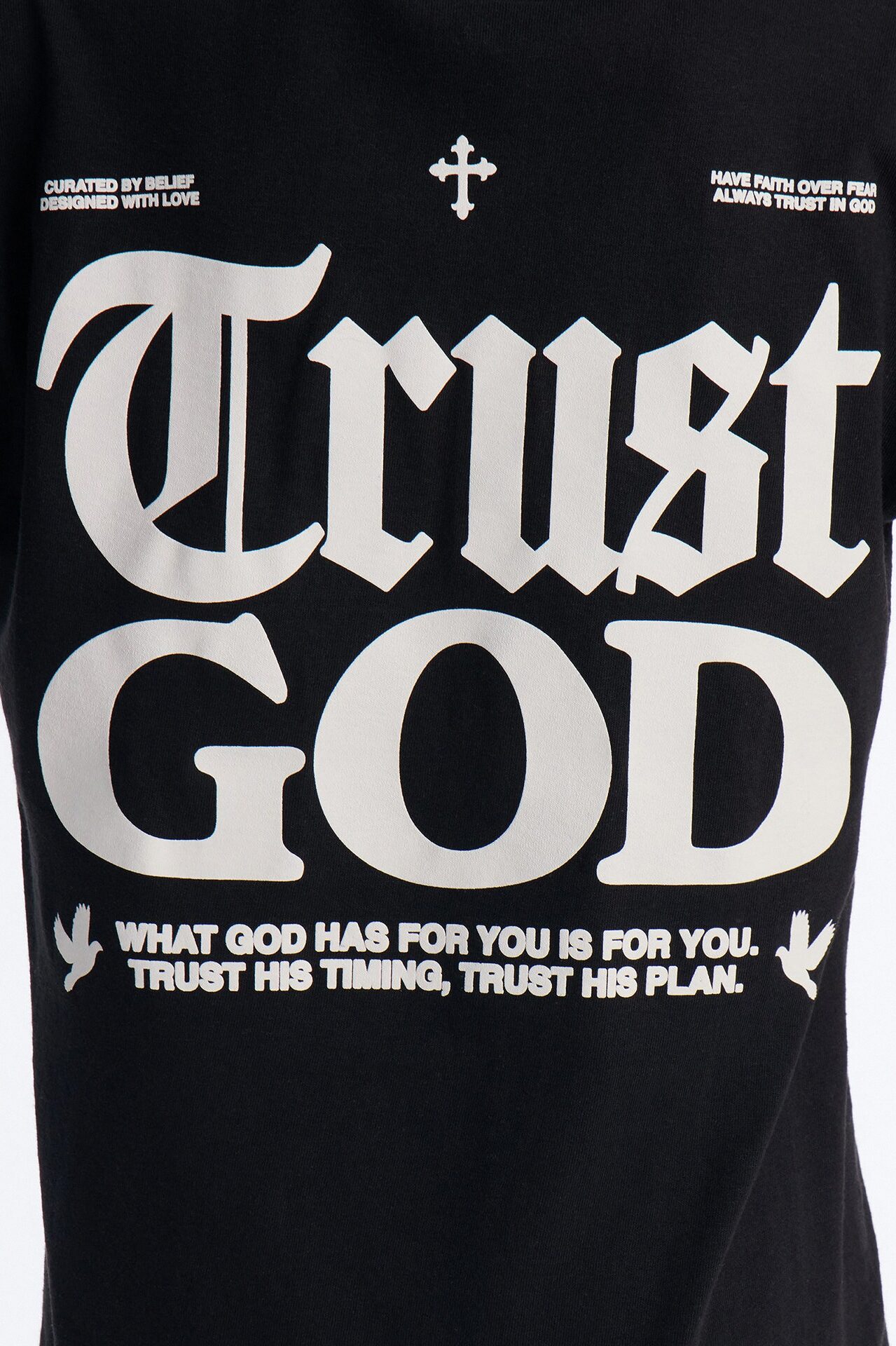 Mini Trust God Short Sleeve Tee - Black