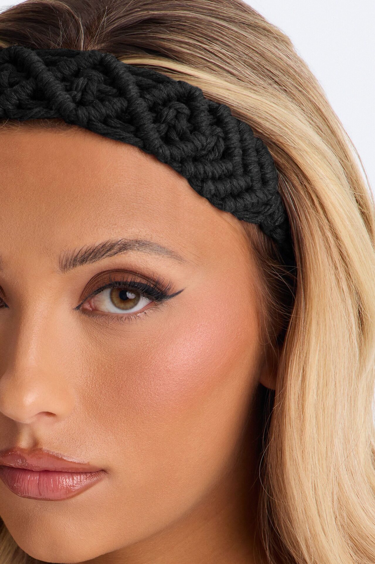 Braid My Hair Crochet Headband - Black