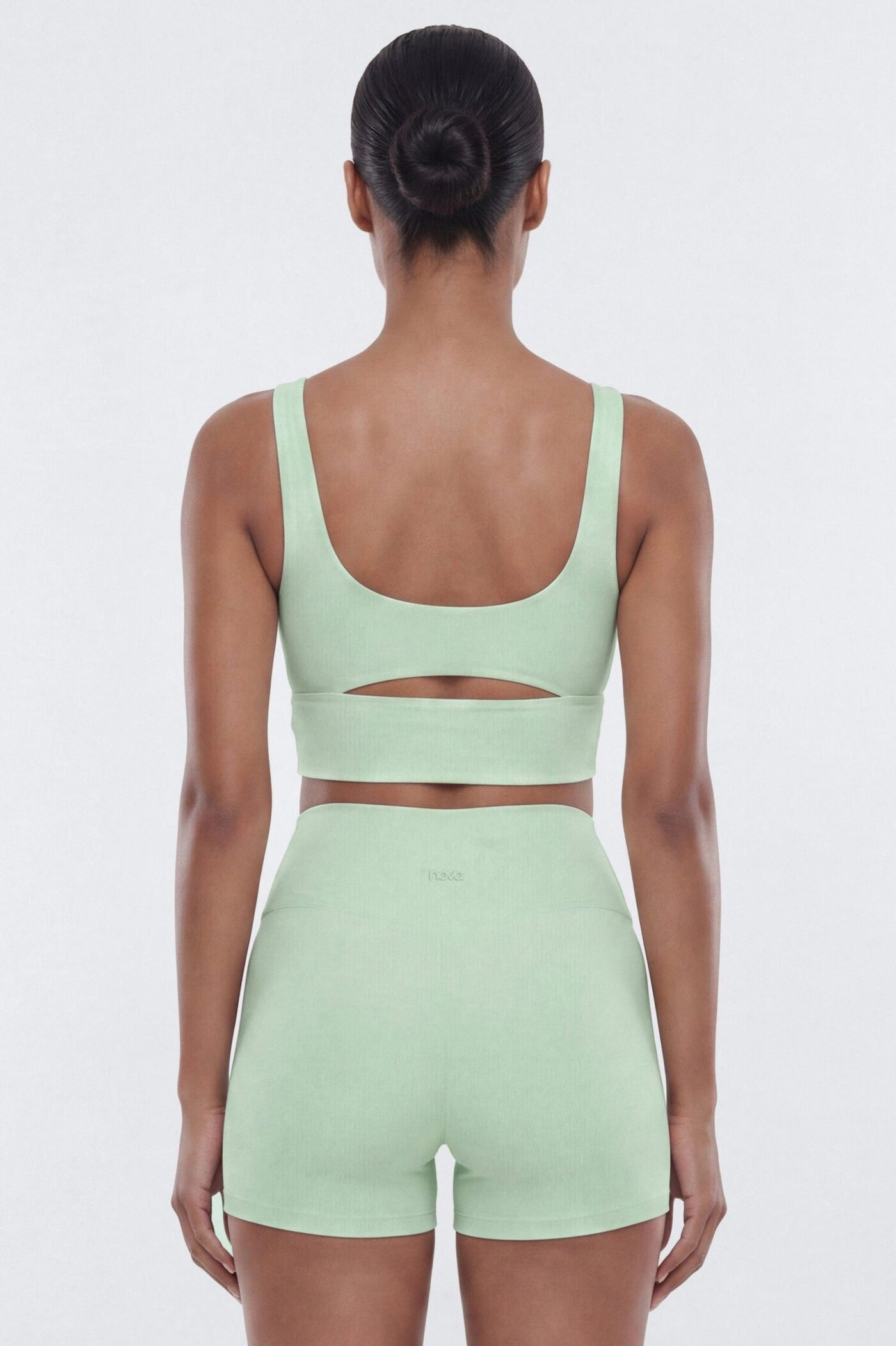 ButterSoft Cut Out Long Line Sports Bra - Cool Mint
