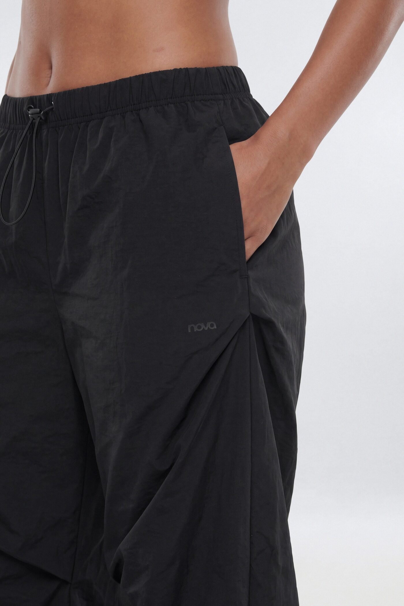 CoreNylon Ruched Adjustable Pants - Black