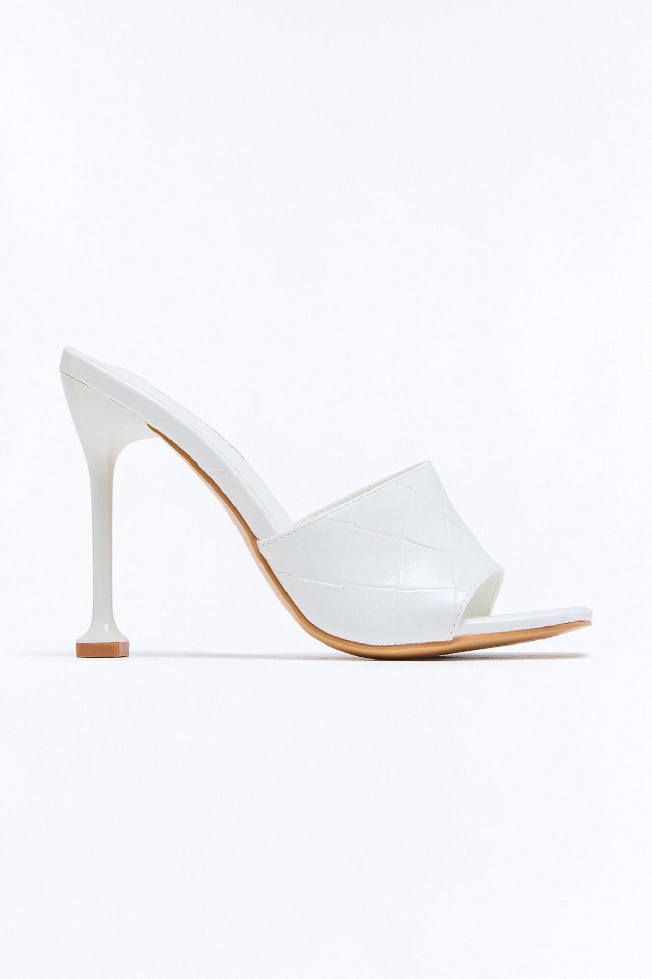 Delta Quilted Heels - White