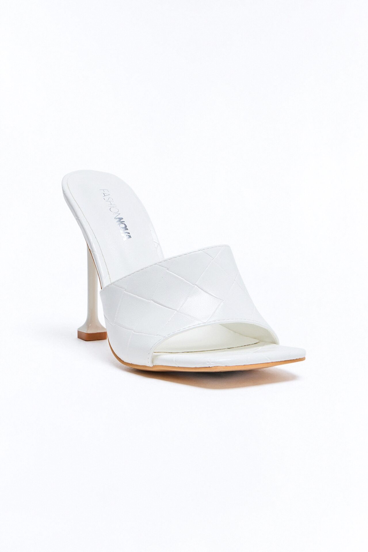 Delta Quilted Heels - White
