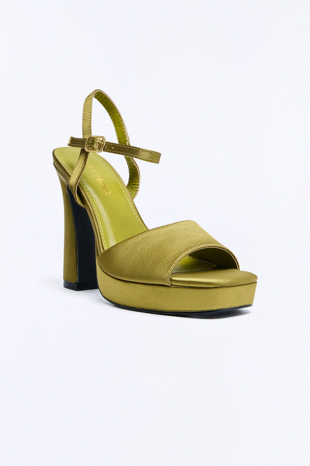 Landra Suede Platform Heels - Green