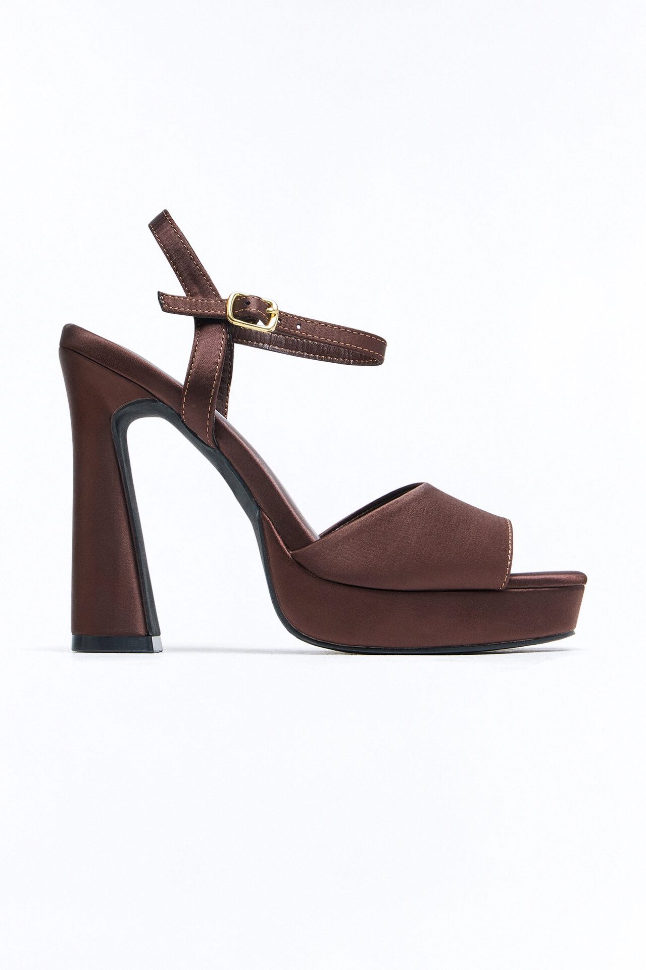 Landra Suede Platform Heels - Brown