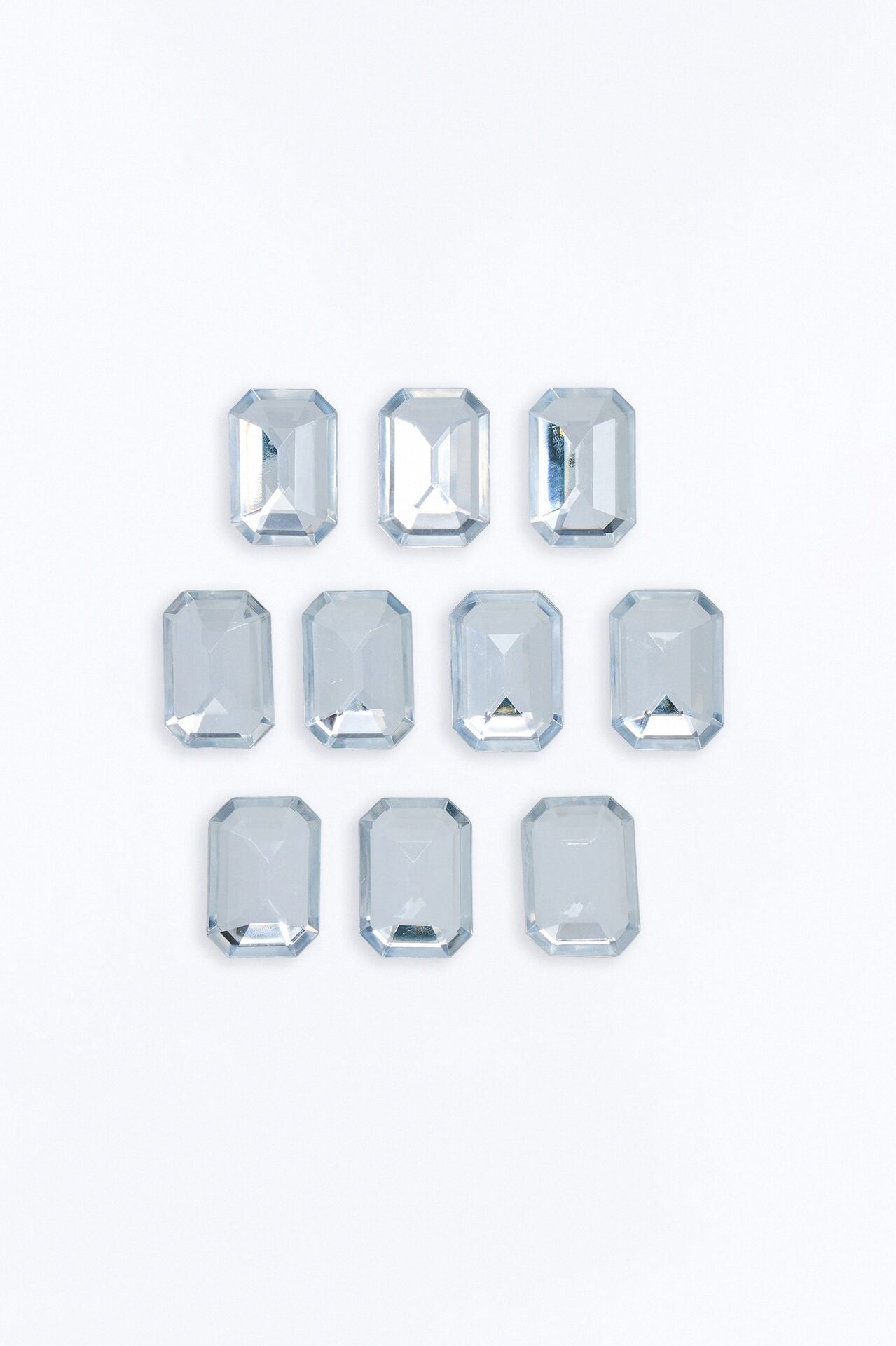 Raindrops In My Hair 10 Piece Hair Clip Set - Silver