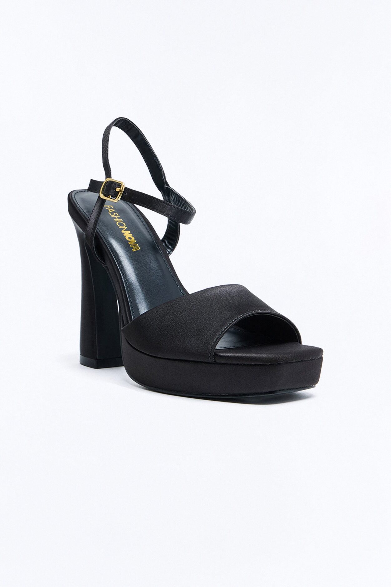Landra Suede Platform Heels - Black