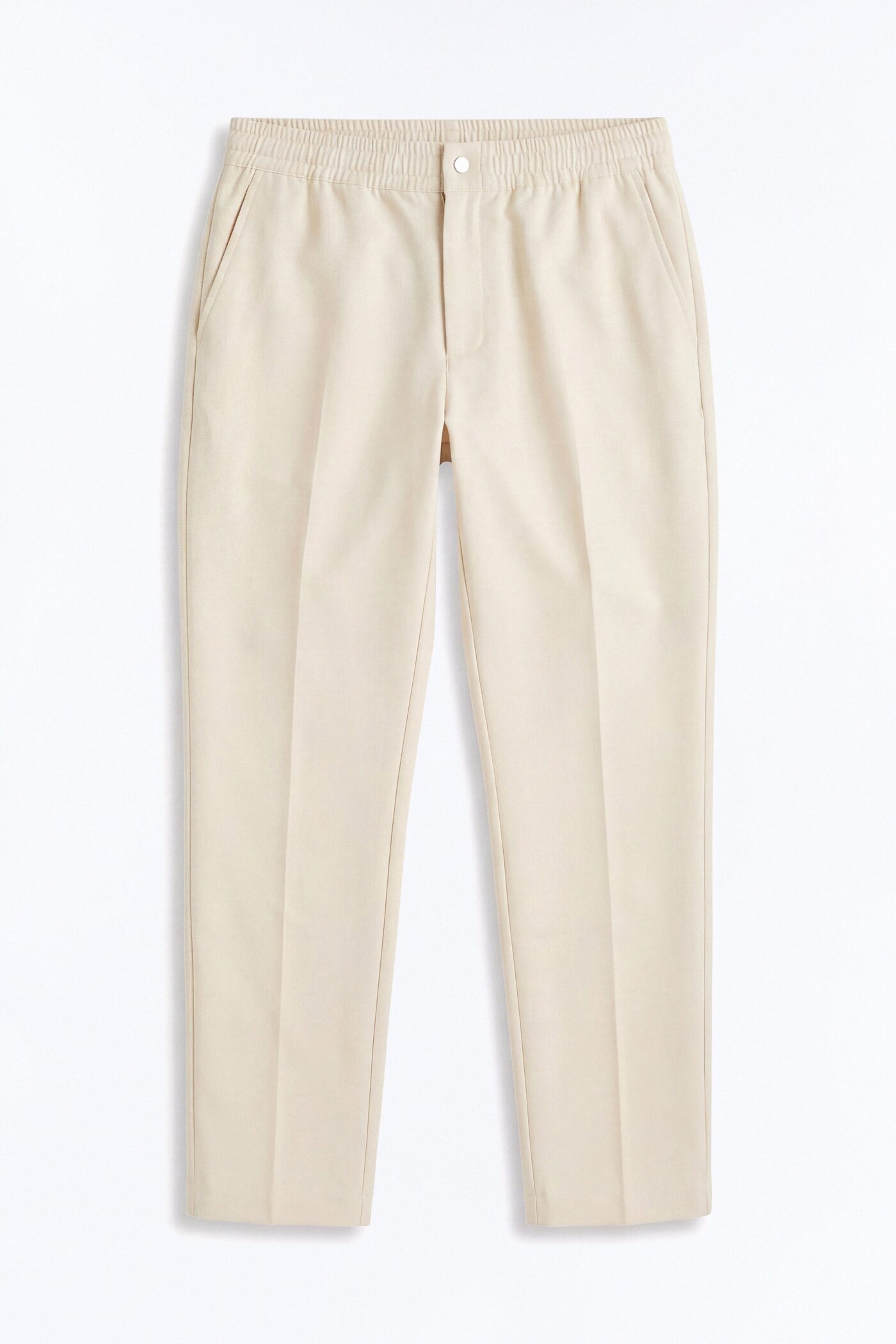 Modern Essential Slim Flare Slit Trouser - Beige
