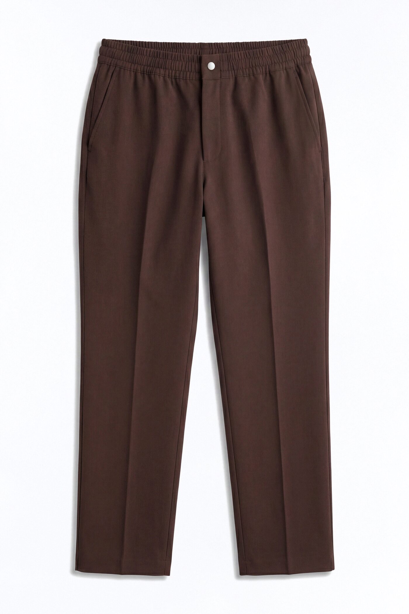 Modern Essential Straight Trouser - Chocolate