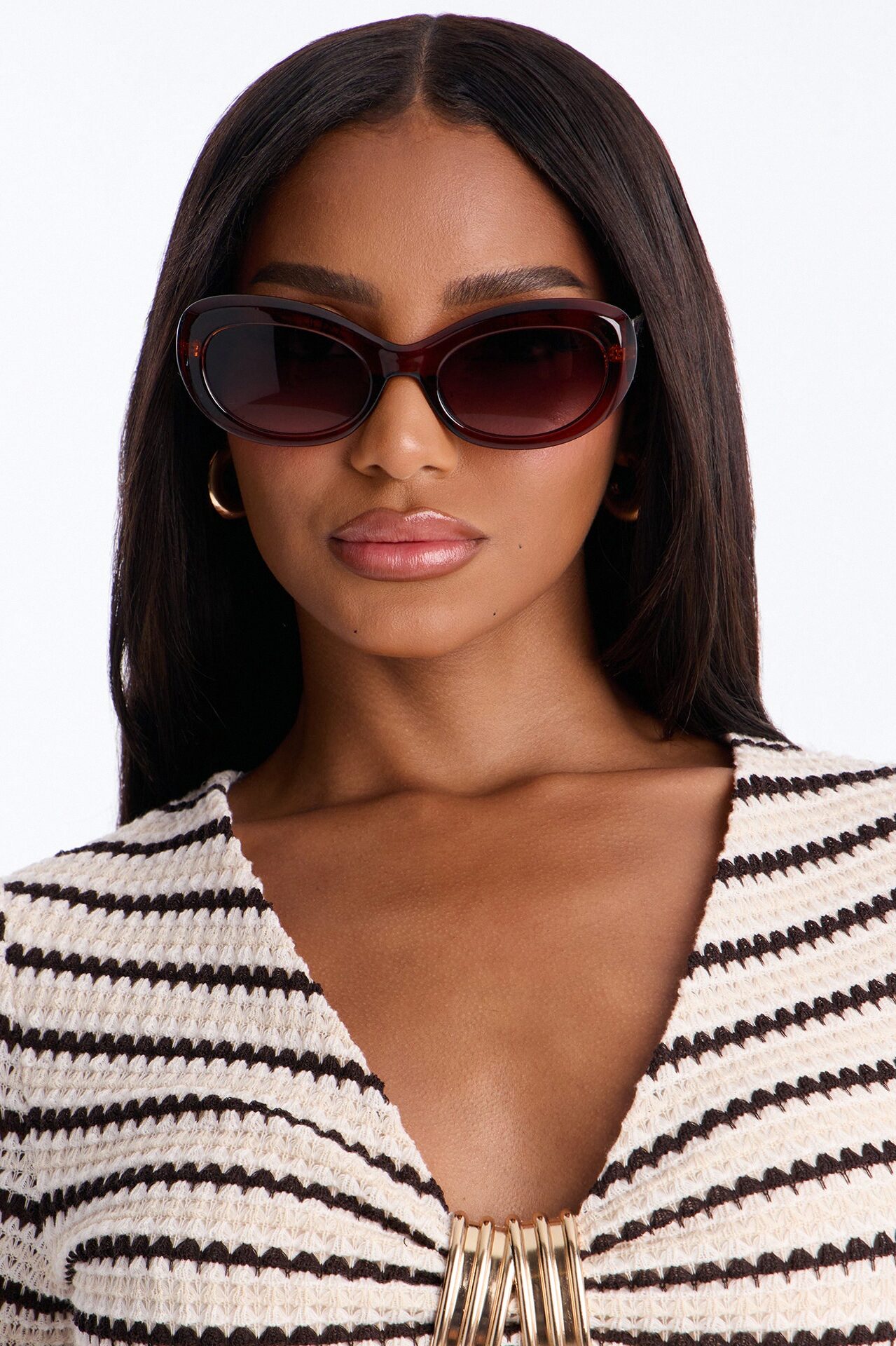 Hard To Avoid Sunglasses - Brown