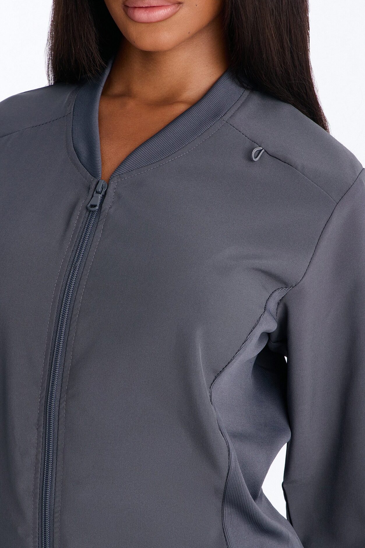 Take Care 4 Way Stretch Scrub Uniform Jacket - Charcoal