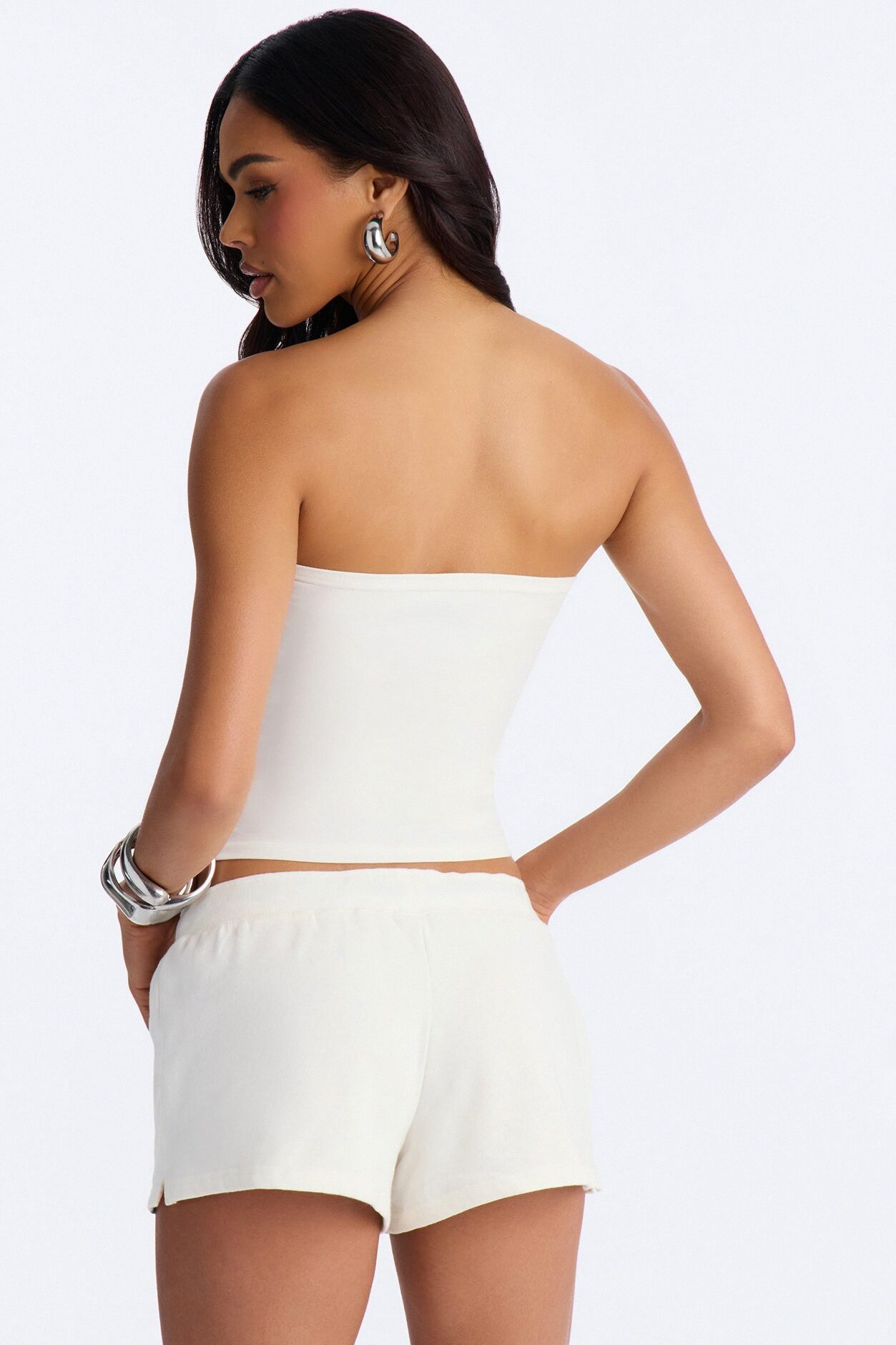 Brazil Soccer Tube Top - White