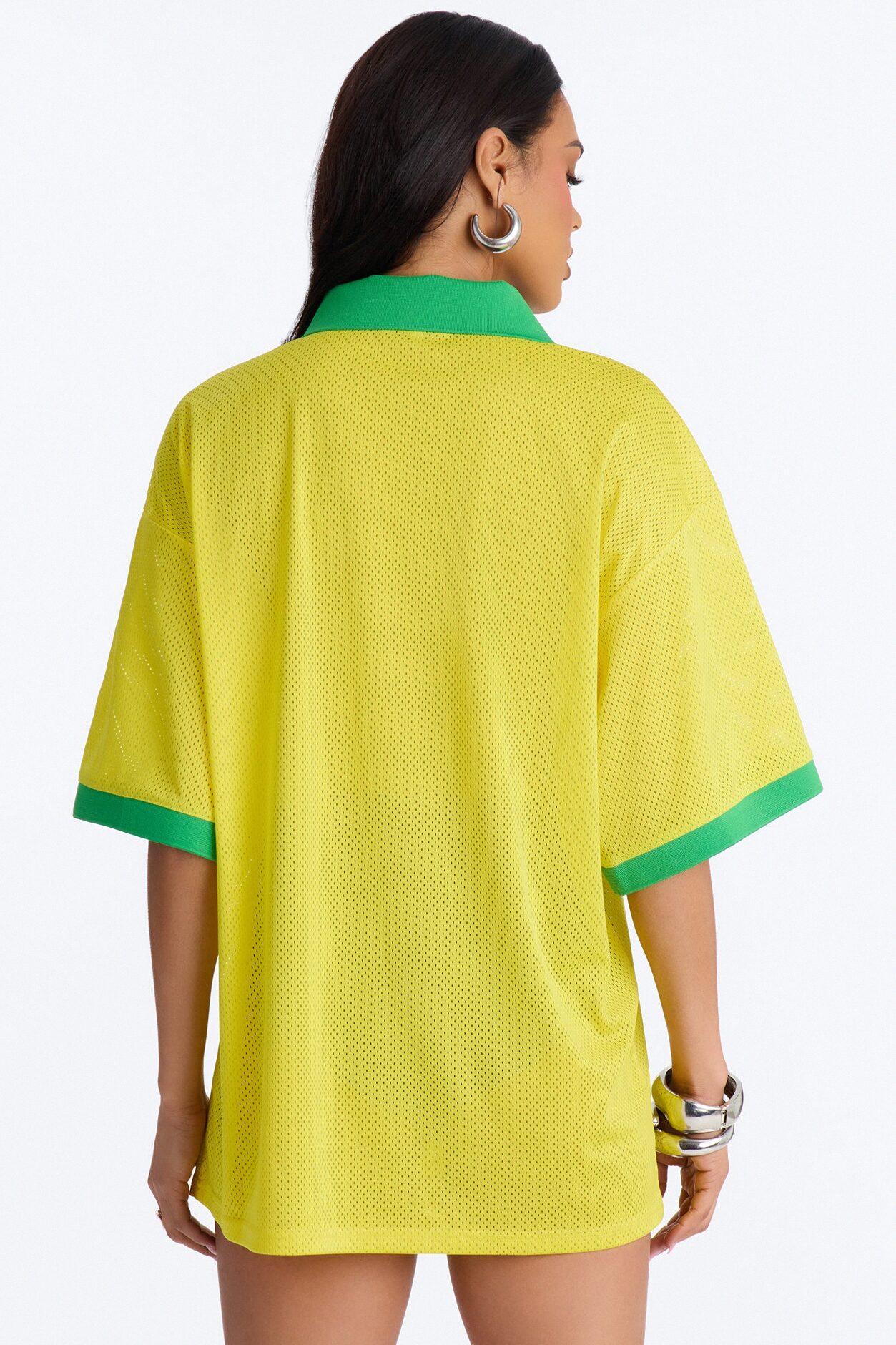 Brazil Mesh Collar Jersey - Yellow
