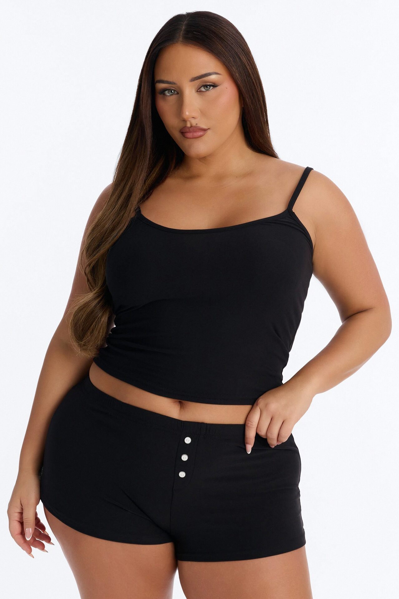 Bare Comfort Cami PJ Short Set - Black
