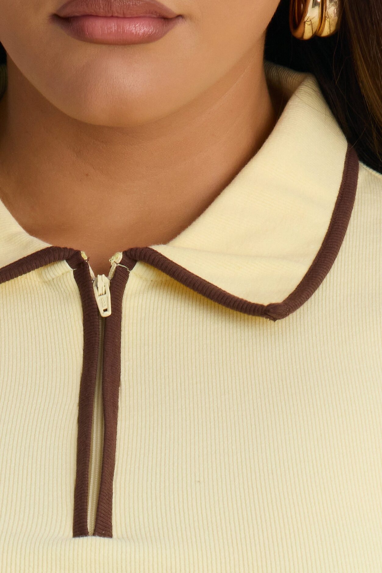 Golf Club Short Sleeve Polo Top - Yellow/combo