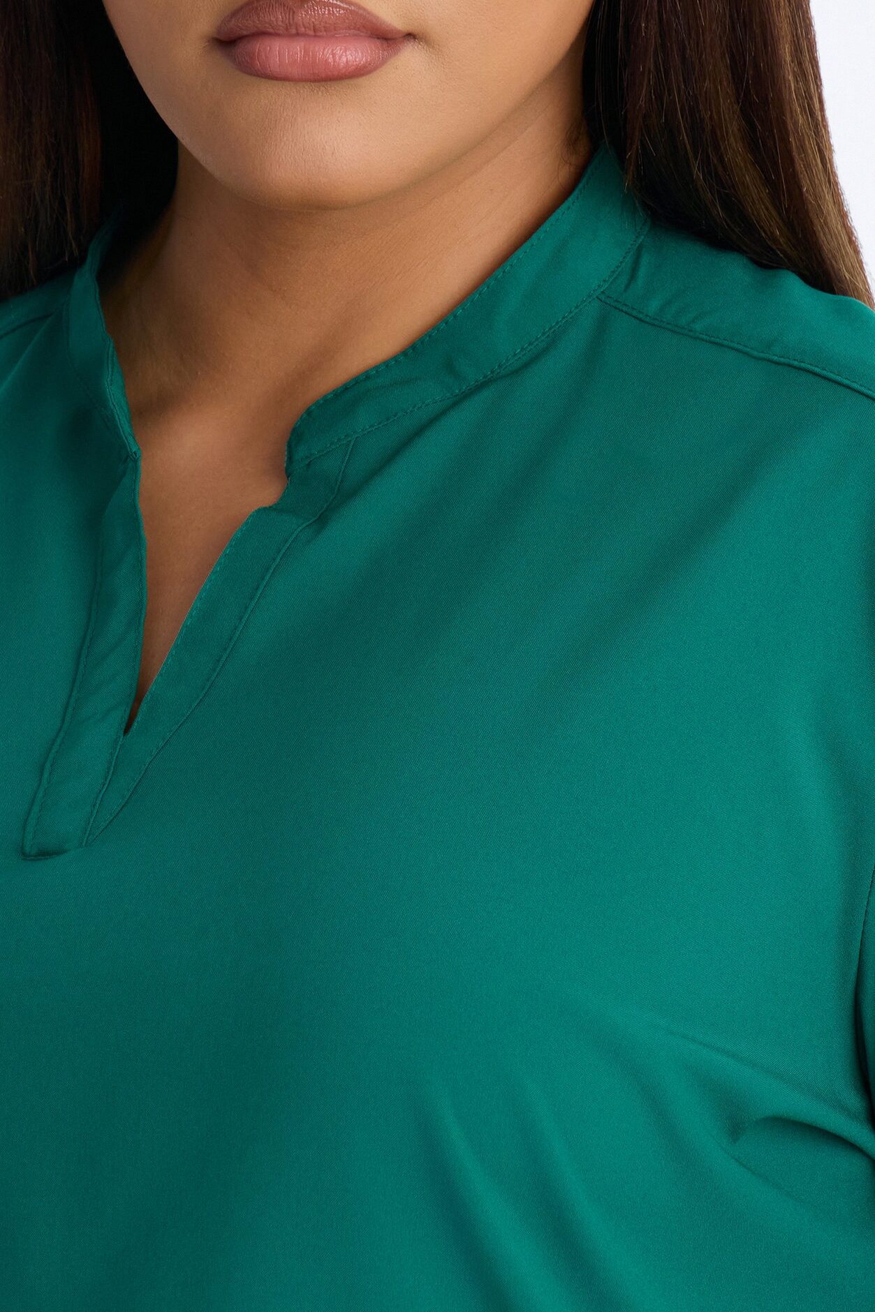 It's Go Time Collared Open Leg Uniform Scrub Set - Hunter