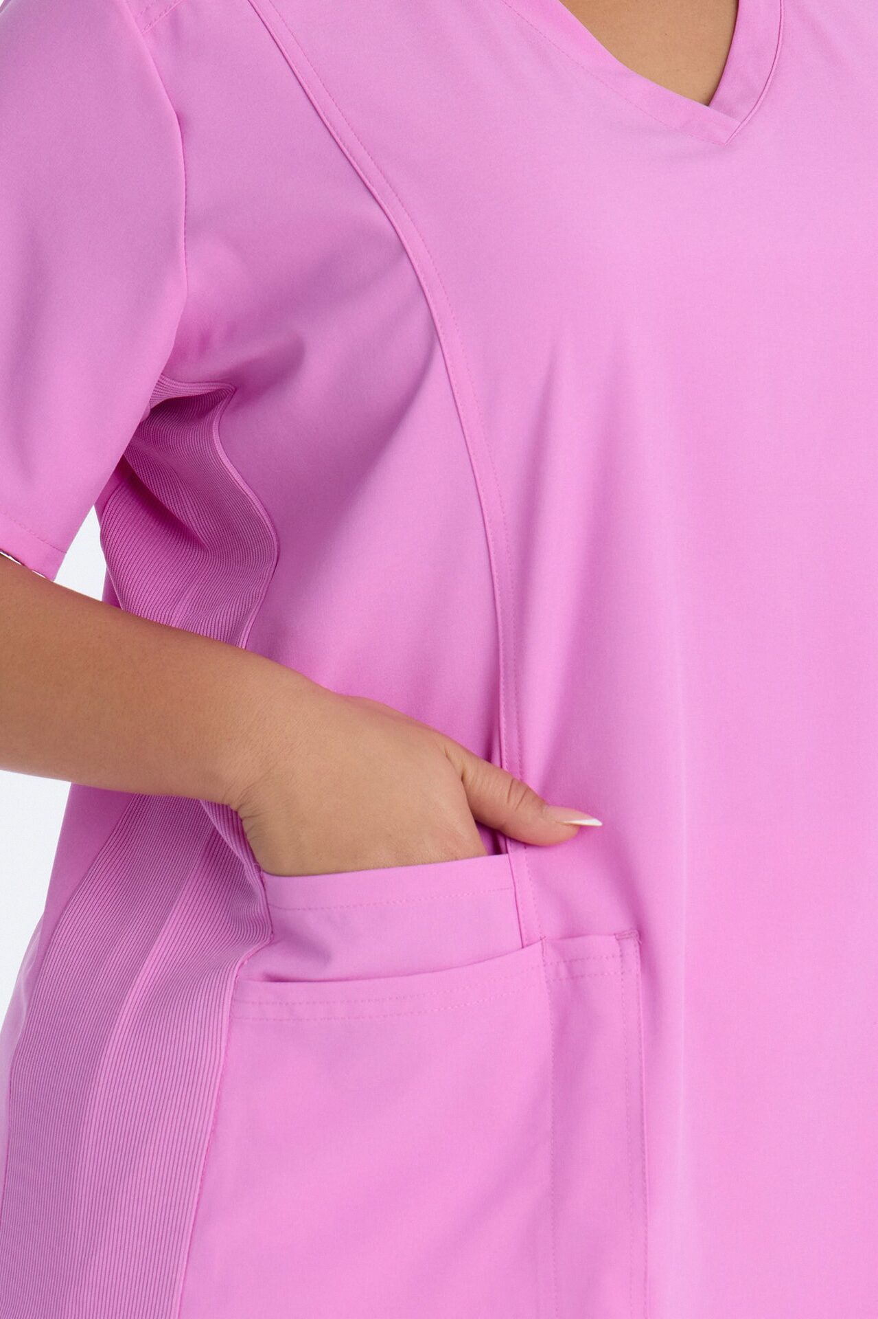 Prime Practice Sporty Open Leg Uniform Scrub Set - Pink