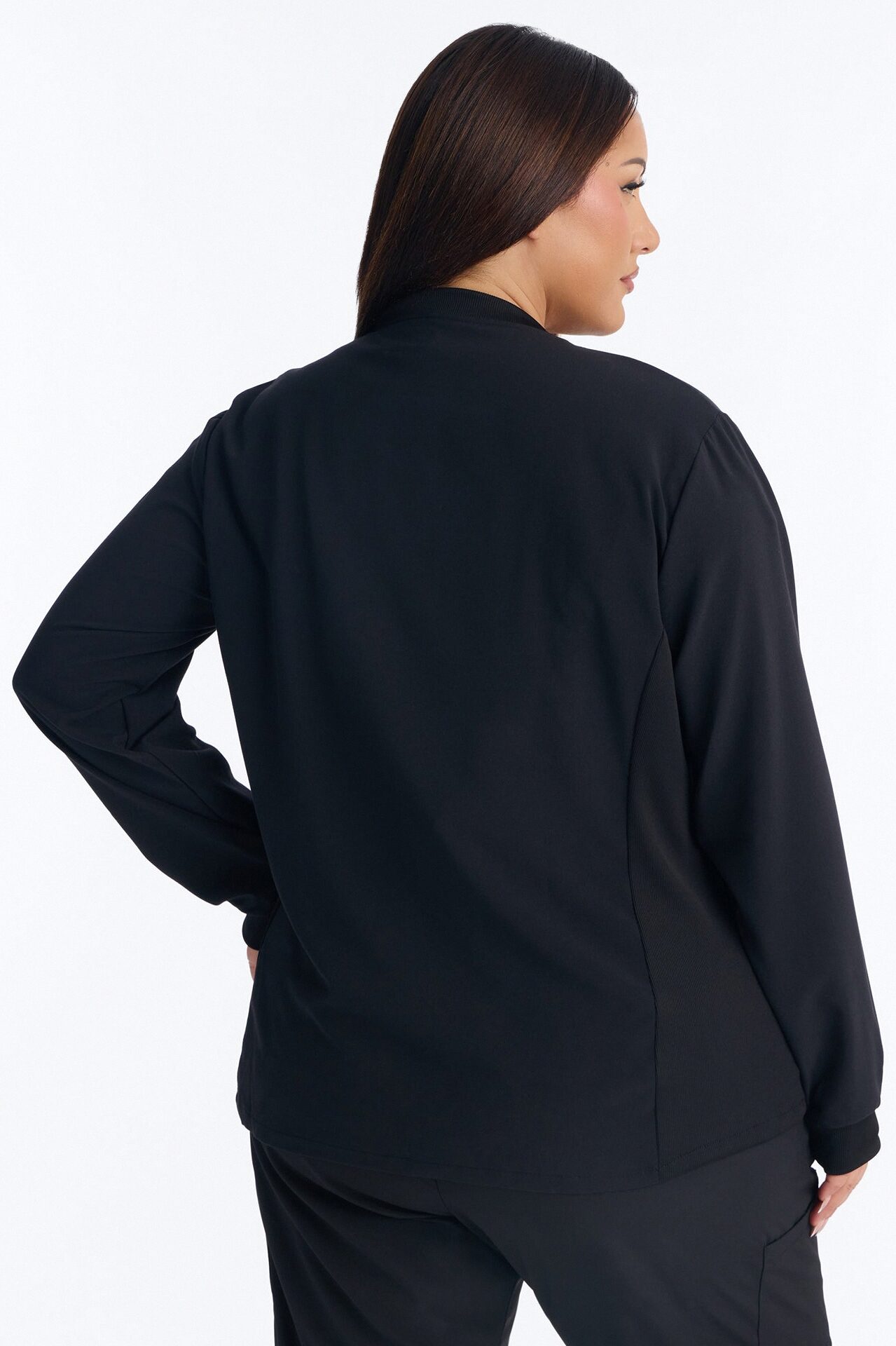 Take Care 4 Way Stretch Scrub Uniform Jacket - Black