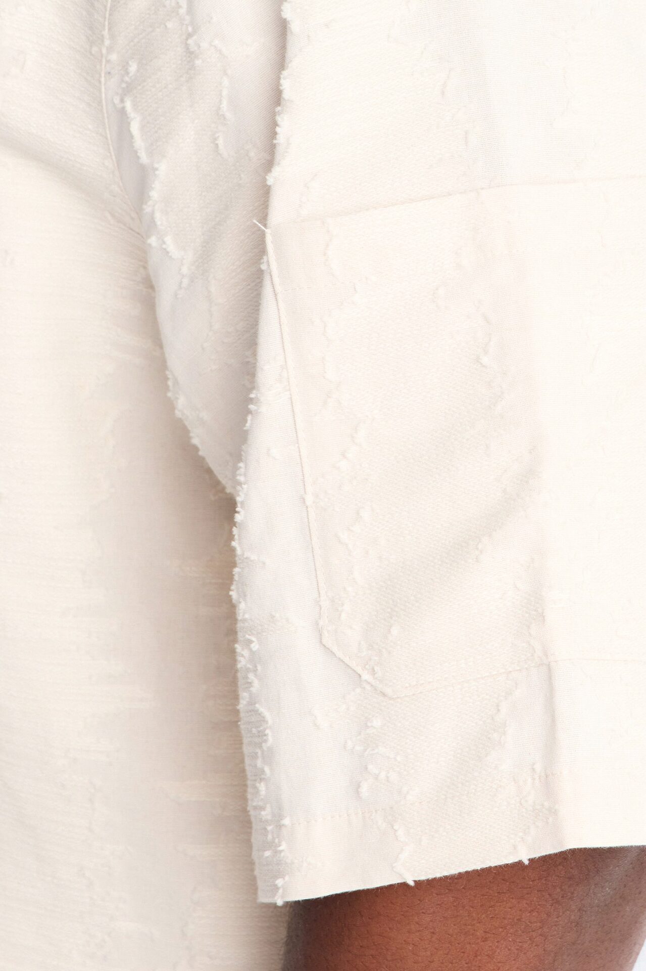 Cropped Sands Of Time Button Up Shirt - Oatmeal