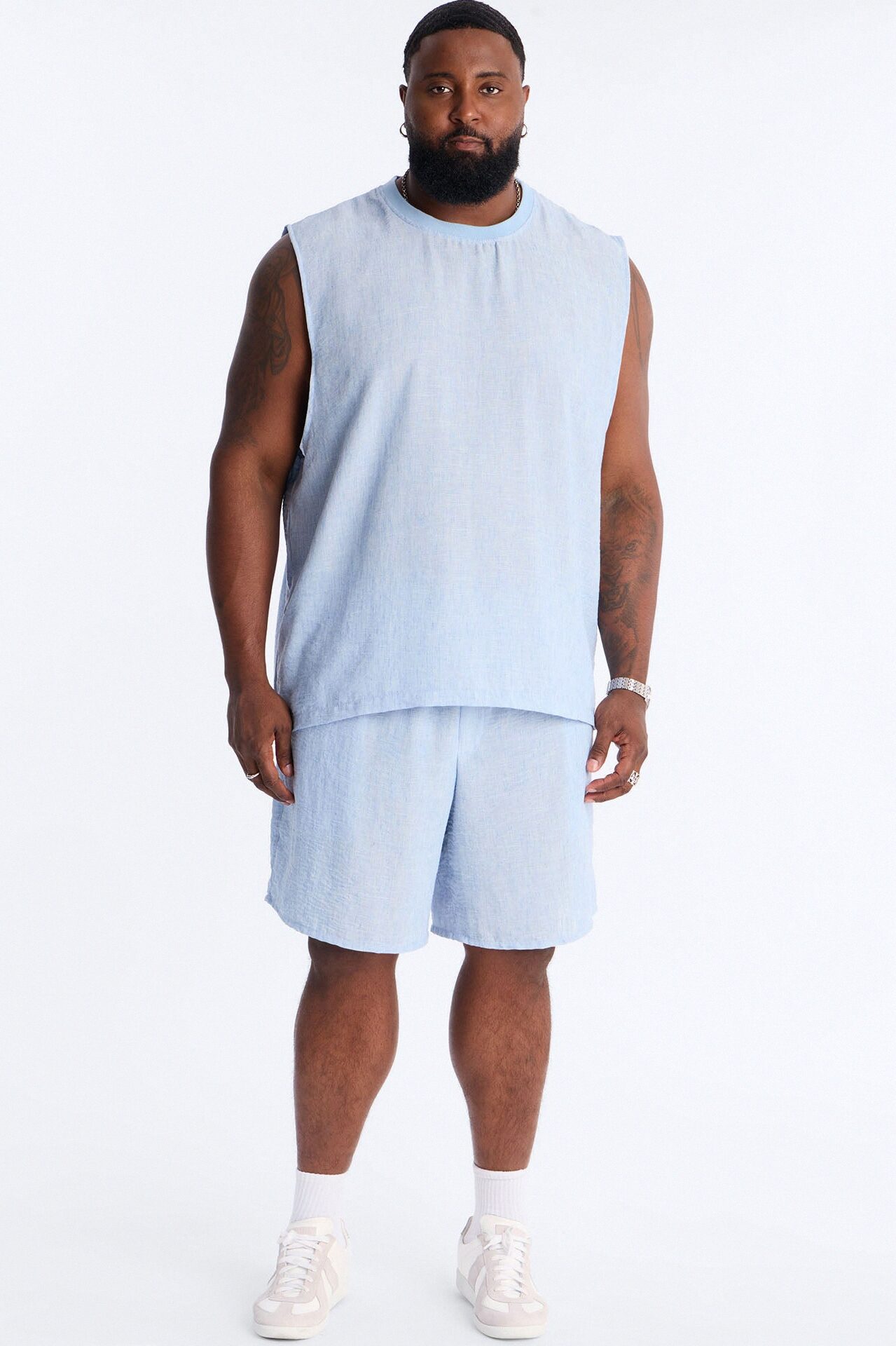 Relaxed Tide Thread Short - Blue