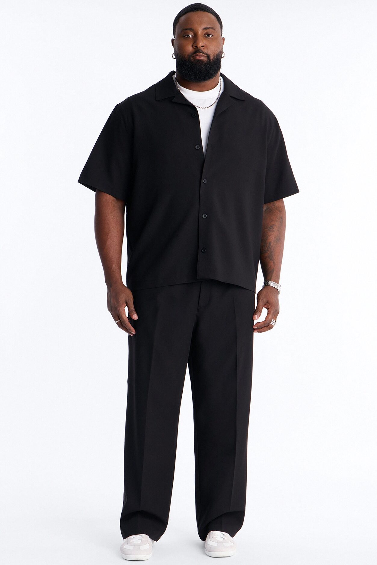 Modern Essential Relaxed Trouser - Black