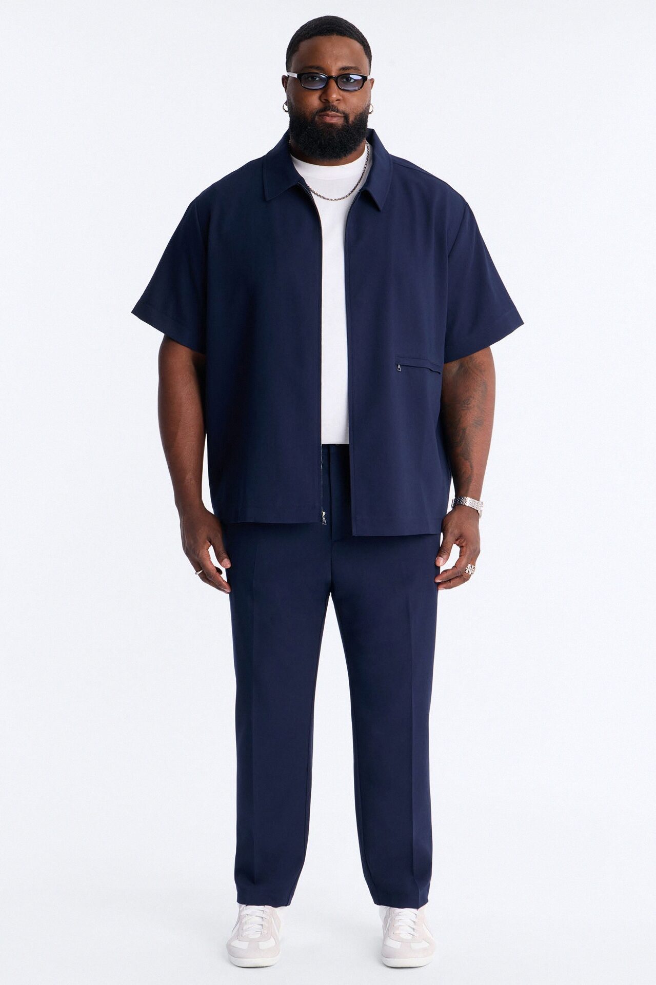 Modern Essential Slim Trouser - Navy