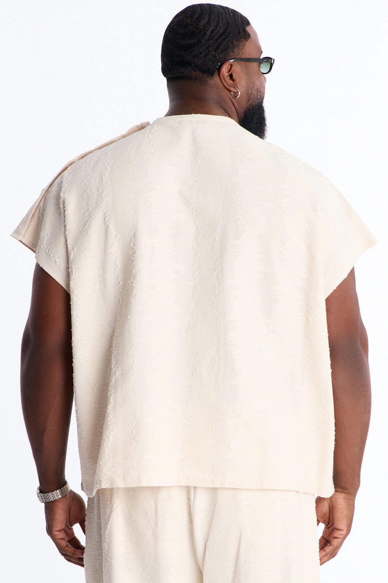 Relaxed Sands Of Time Sleeveless Tee - Oatmeal