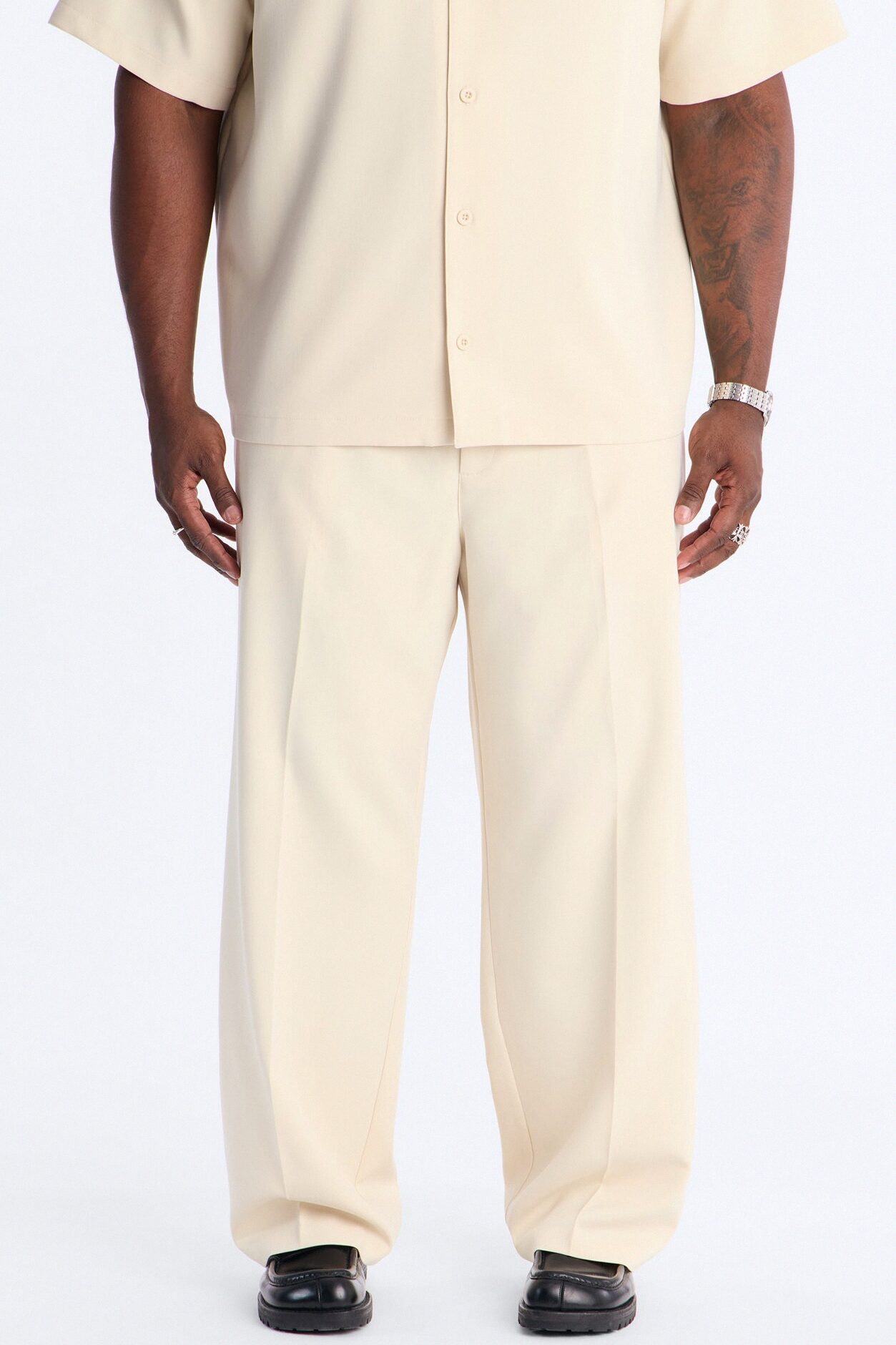 Modern Essential Relaxed Trouser - Beige