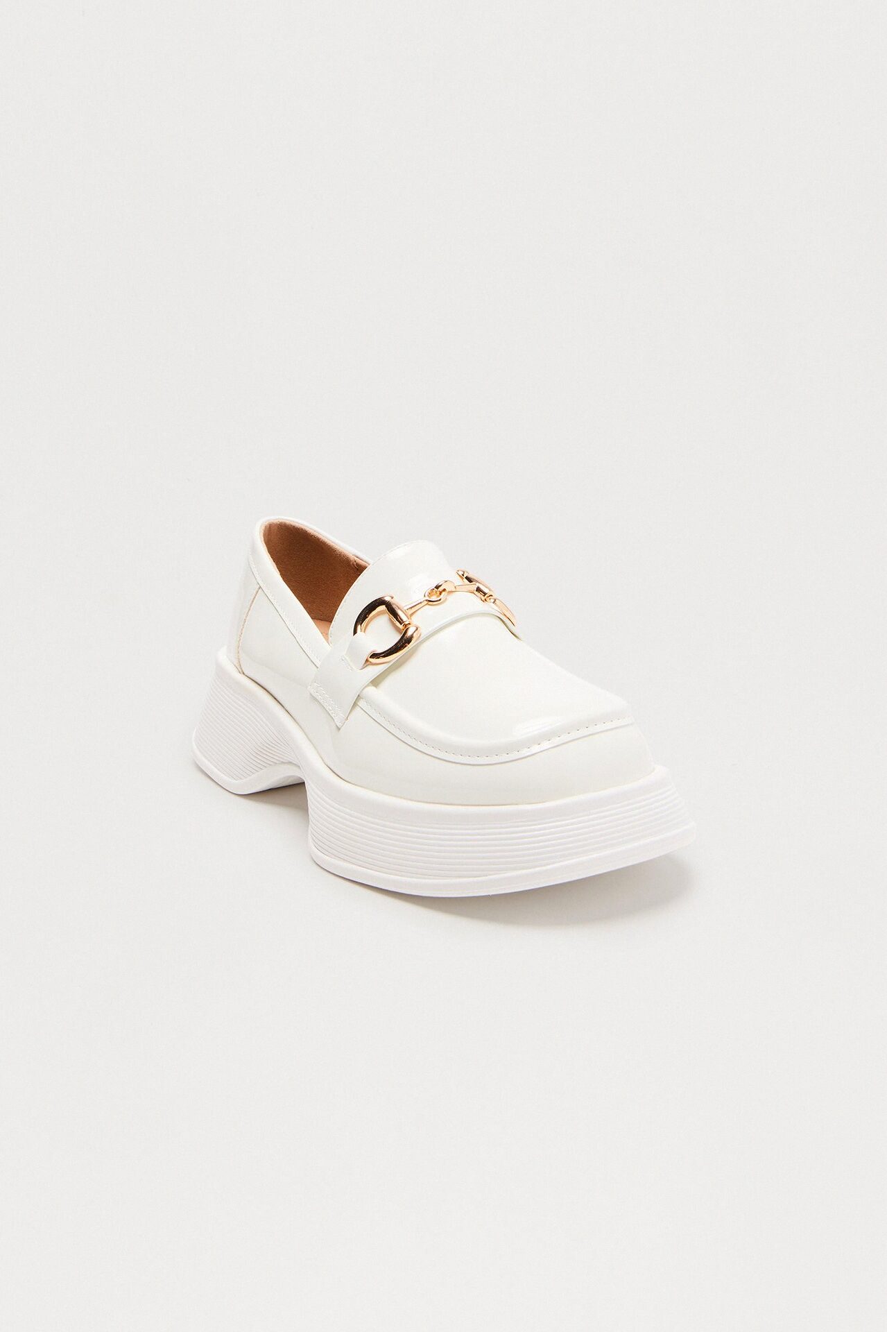 Ross Hardware Platform Loafers - White