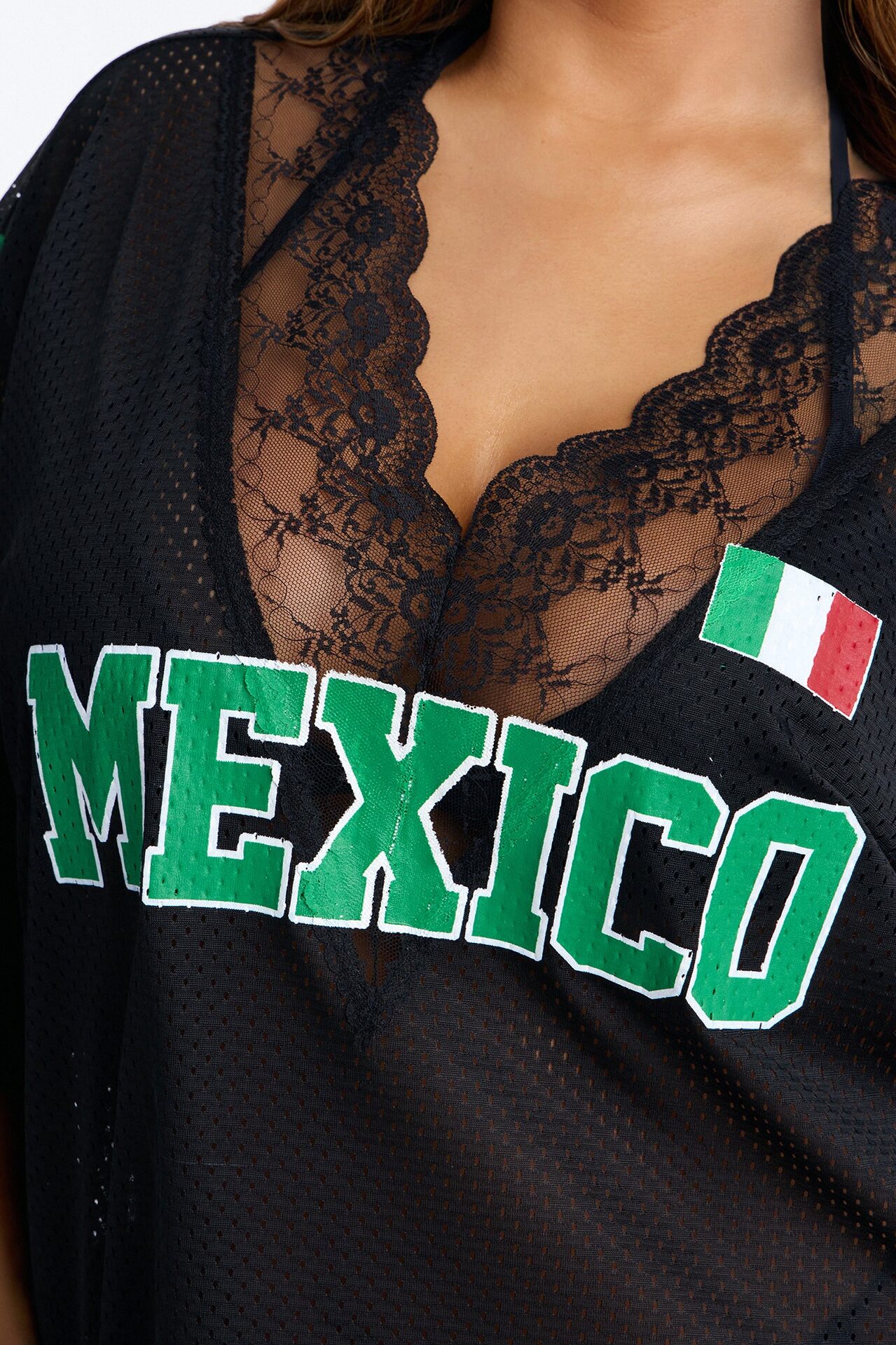 Mexico Lace Jersey - Black