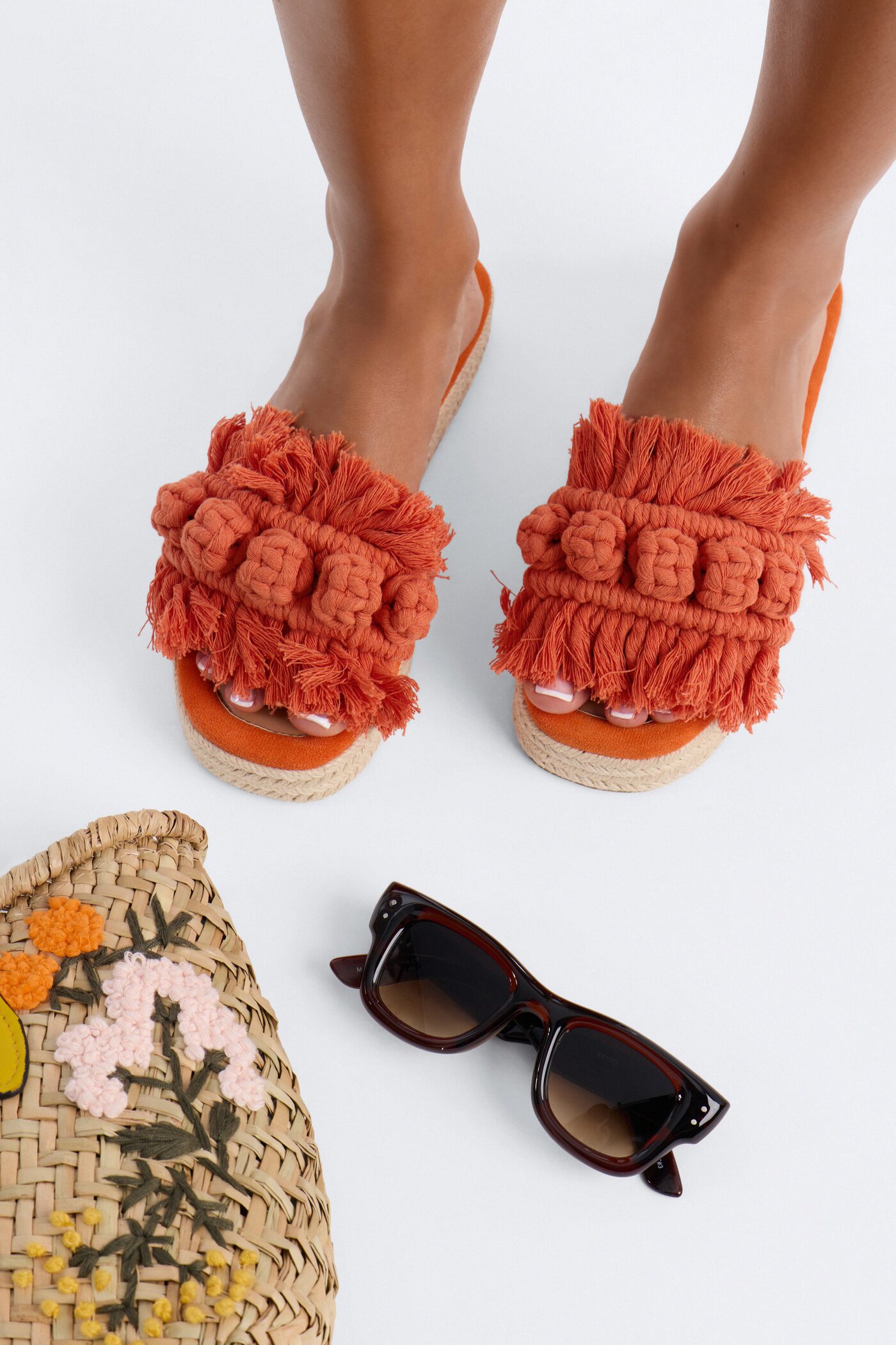 Boho Beauty Flatforms - Orange