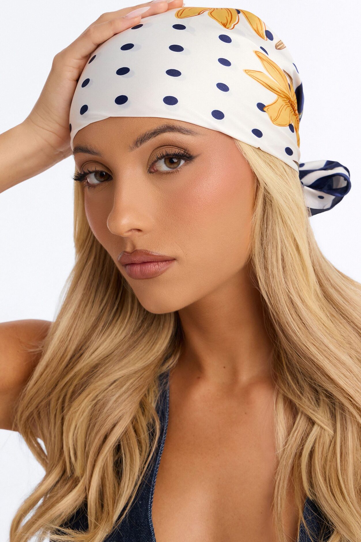 Nights In Amalfi Head Scarf - Black/combo